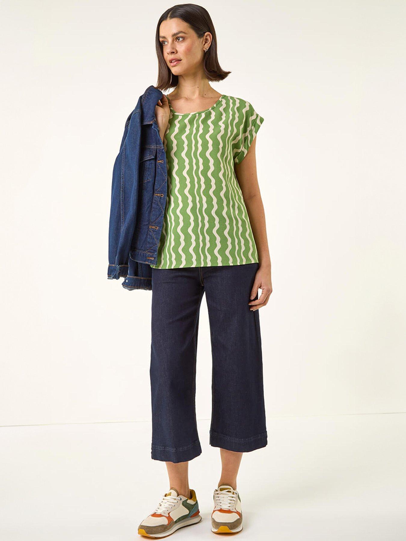 roman-abstract-wave-print-shell-topback