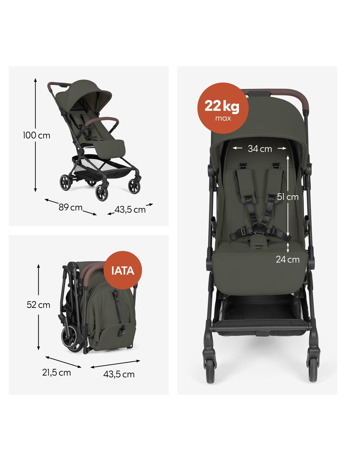 Image 4 of 8 of Hauck Lite N Care Stroller - Olive