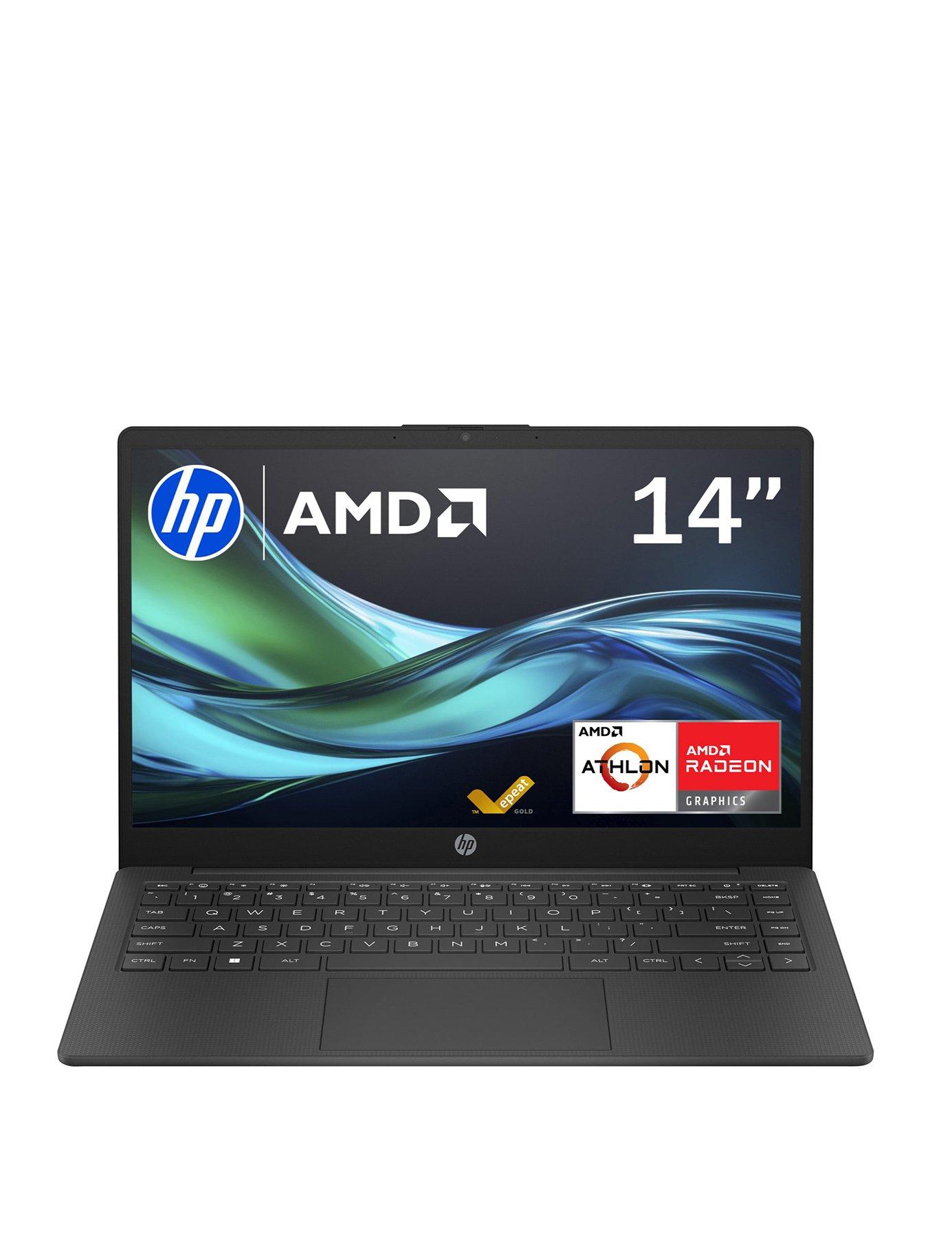 HP 14-em0018naV Laptop - 14in - AMD Athlon Silver 7120U - 4GB RAM - 128GB - Black