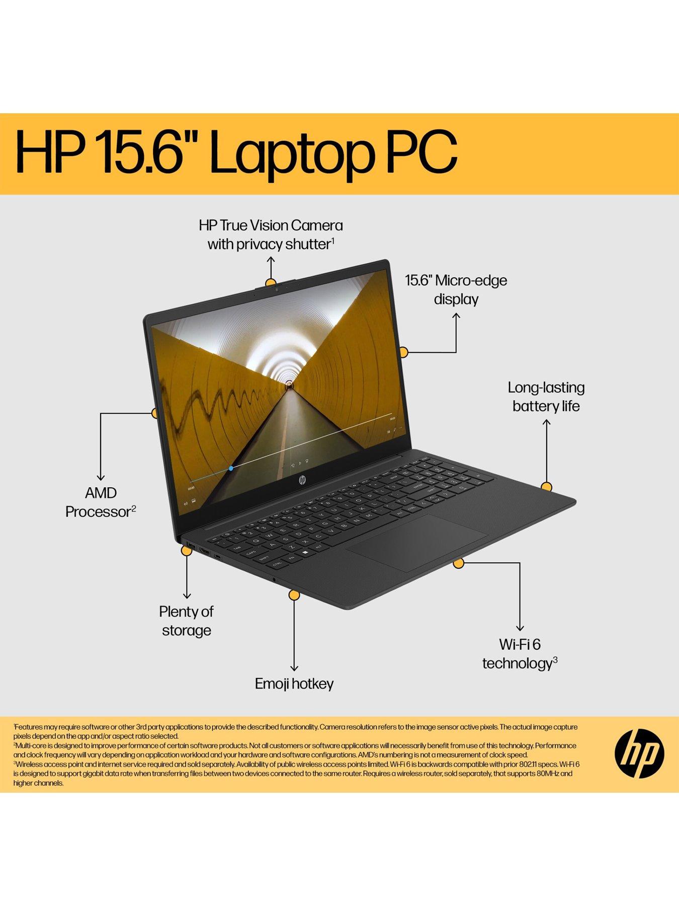 Image 3 of 7 of HP HP Laptop&nbsp;15-fc0078na&nbsp;- 15.6in FHD,&nbsp;AMD Athlon Silver 7120U, 8GB RAM, 128GB SSD - Silver
