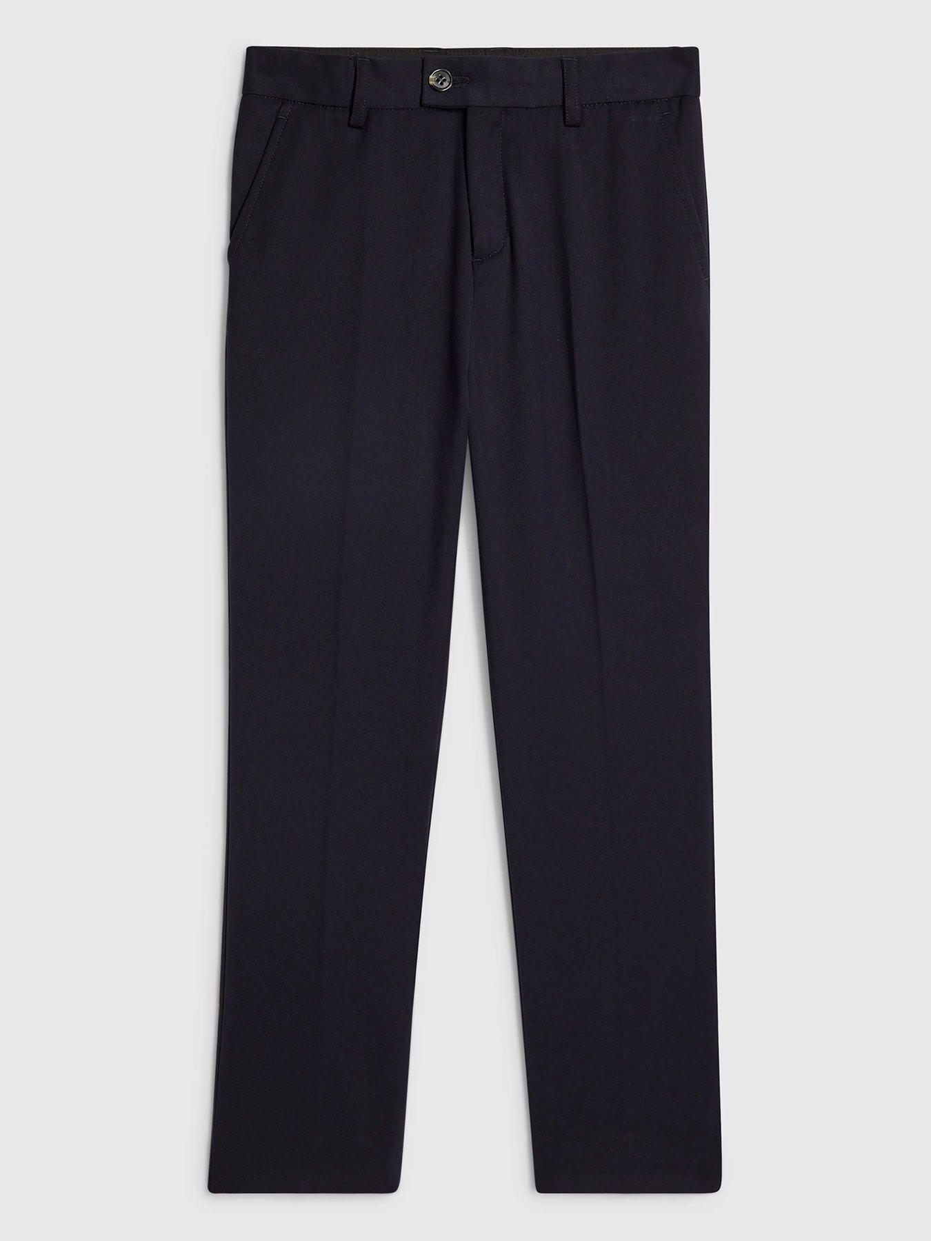 River Island Older Boys Tailored Suit Trousers - Navy
