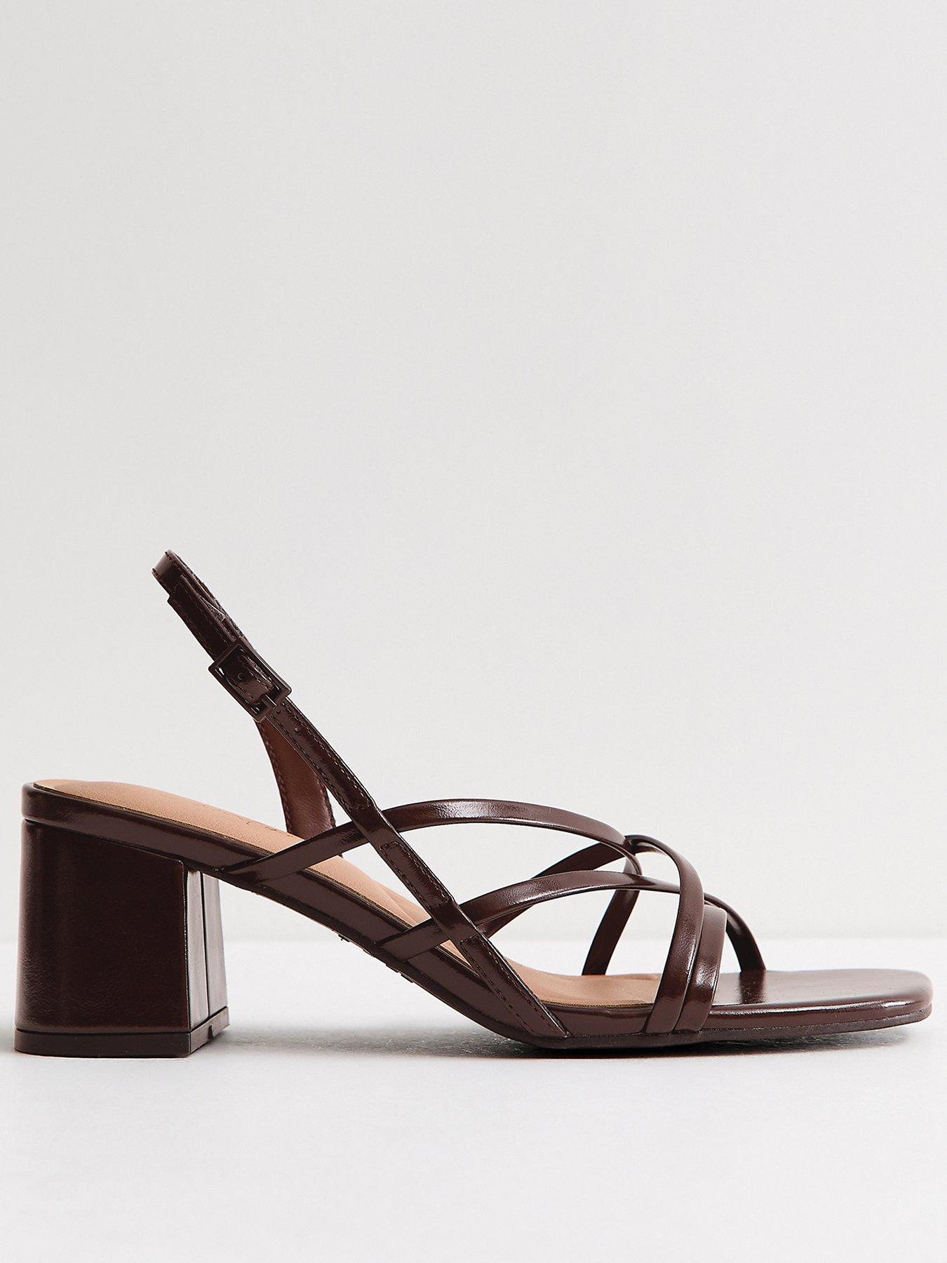 new-look-faux-leather-multi-strap-block-heel-sandals-dark-brownstillFront