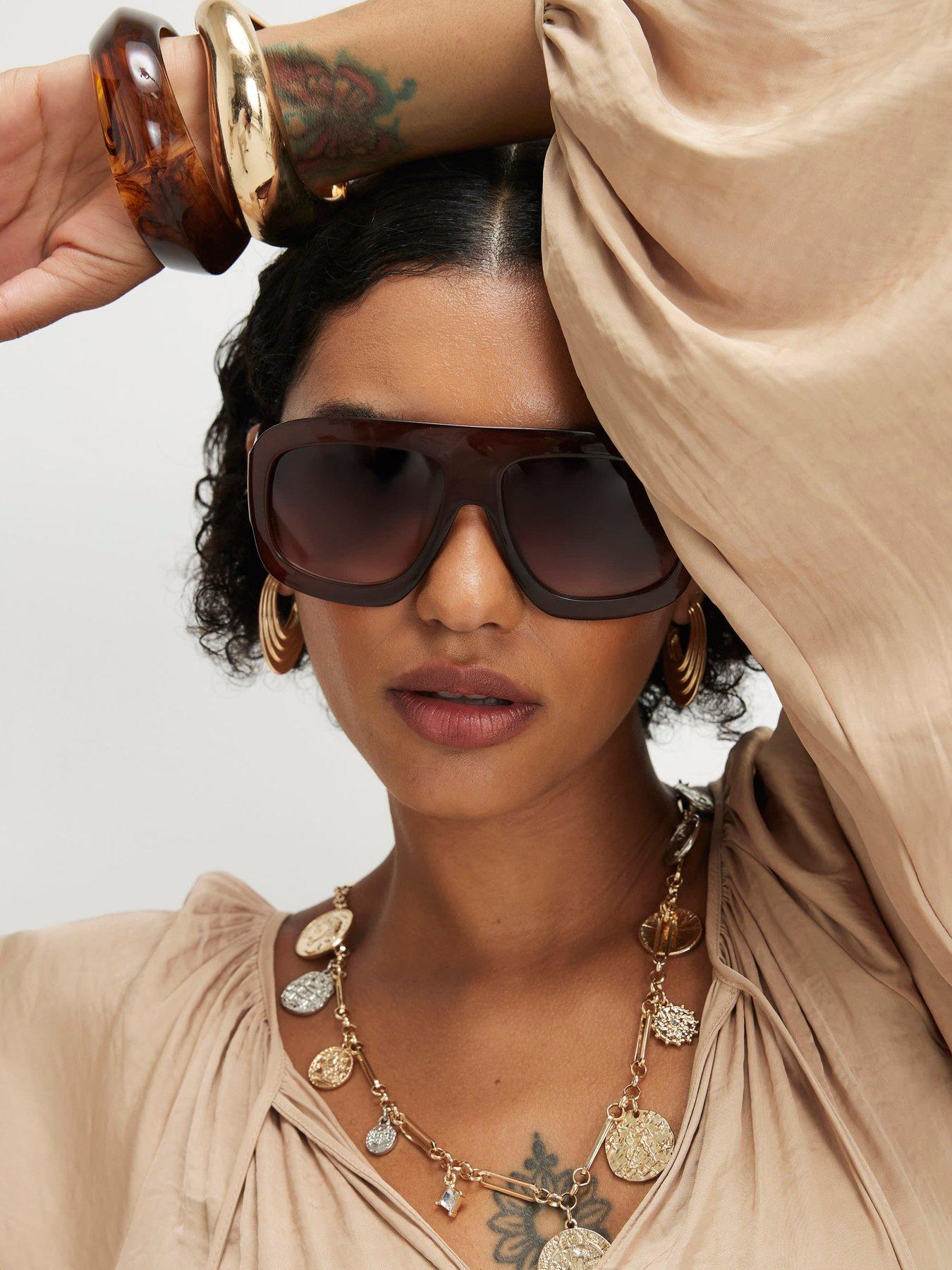 Image 4 of 4 of River Island Satin Airflow Notch Neck Top - Beige