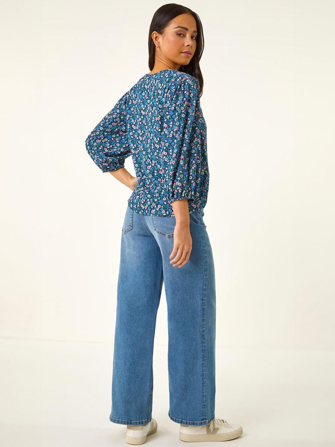 Image 2 of 5 of Roman Petite Ditsy Blouse