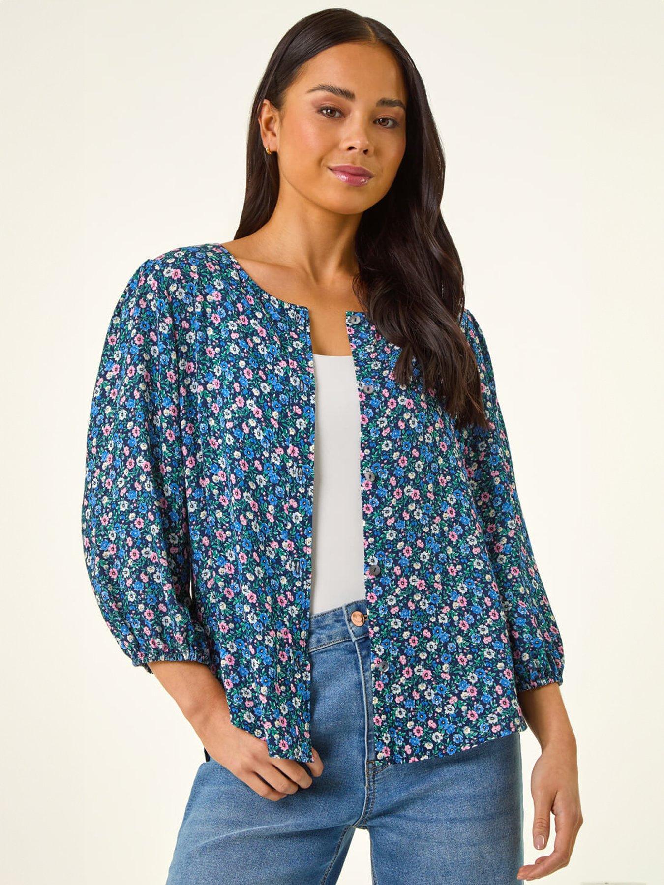 Image 5 of 5 of Roman Petite Ditsy Blouse