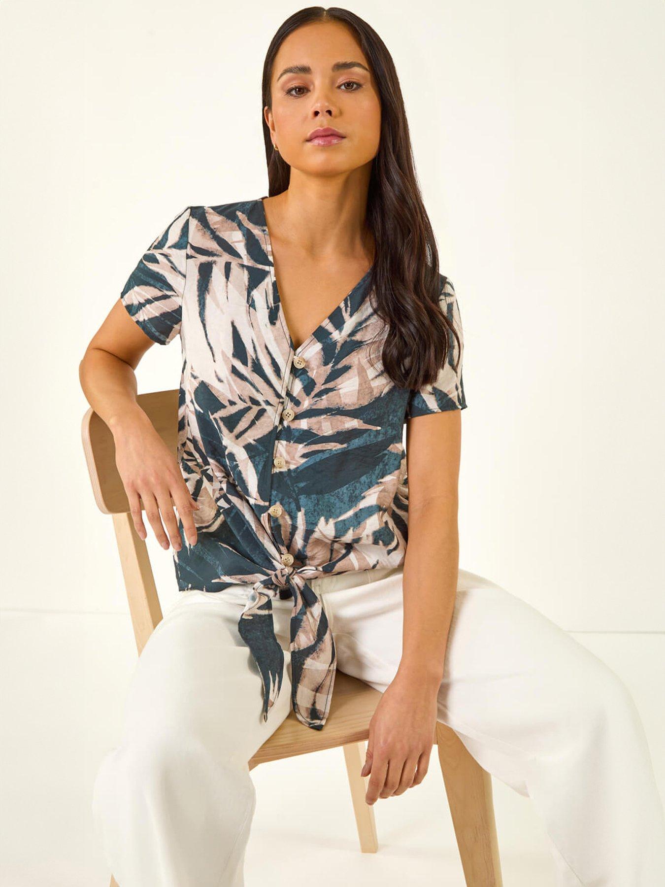 roman-petite-buttoned-tie-front-top