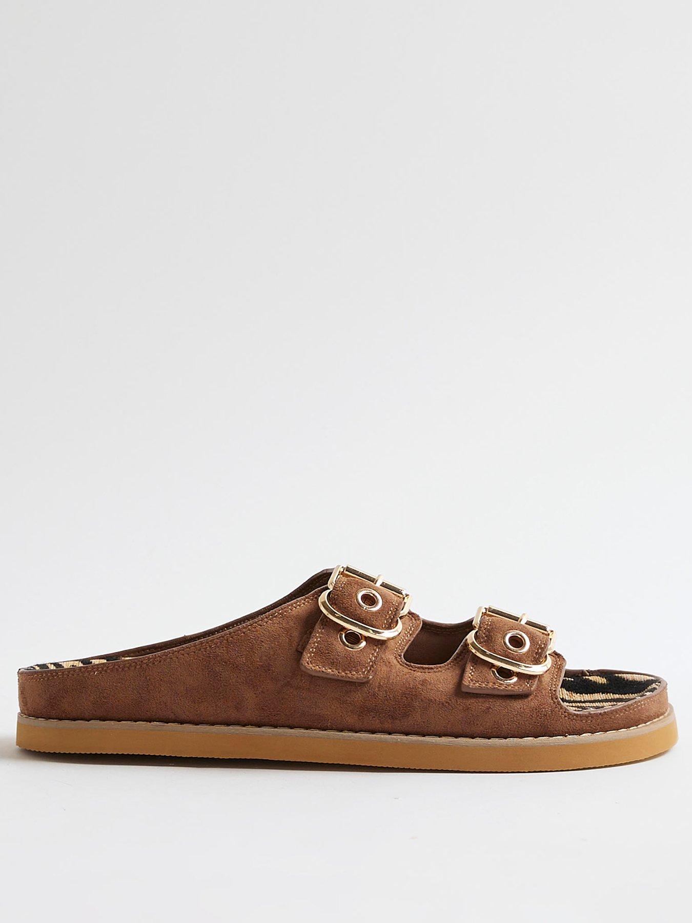 river-island-animal-double-strap-sandal-brownstillFront