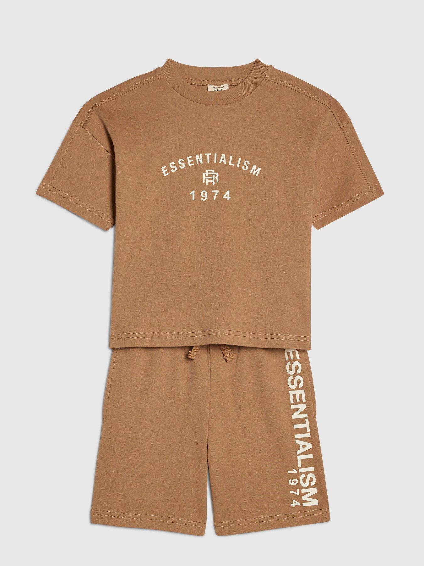 river-island-mini-boys-essentialism-t-shirt-set-brownoutfit