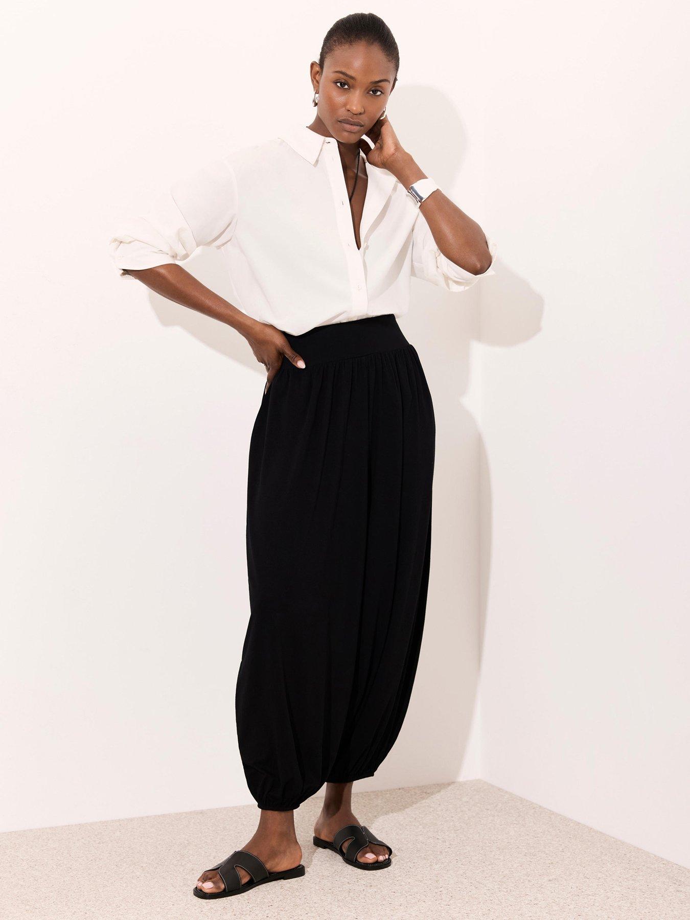 Image 1 of 6 of Mint Velvet Black Balloon Trouser
