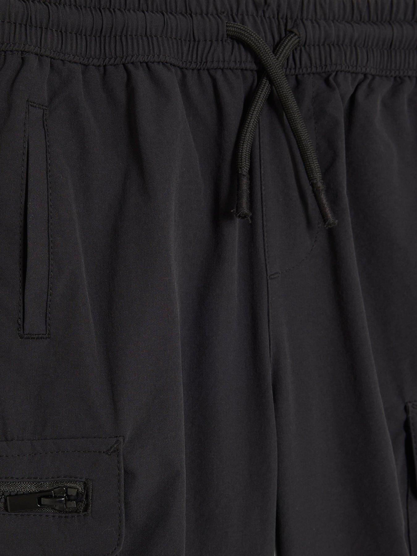 river-island-mini-boys-zip-cargo-trousers-blackdetail