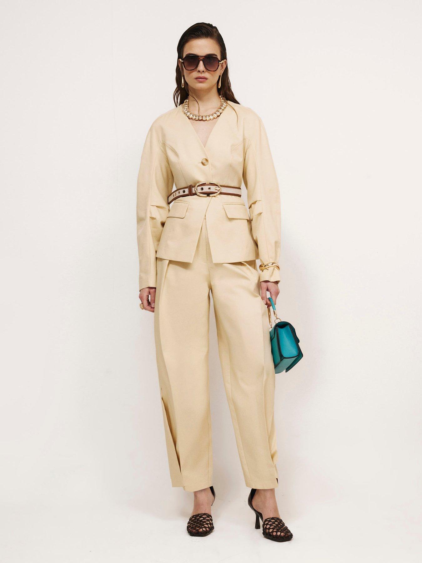 river-island-long-sleeve-collarless-cotton-blazer-yellowback