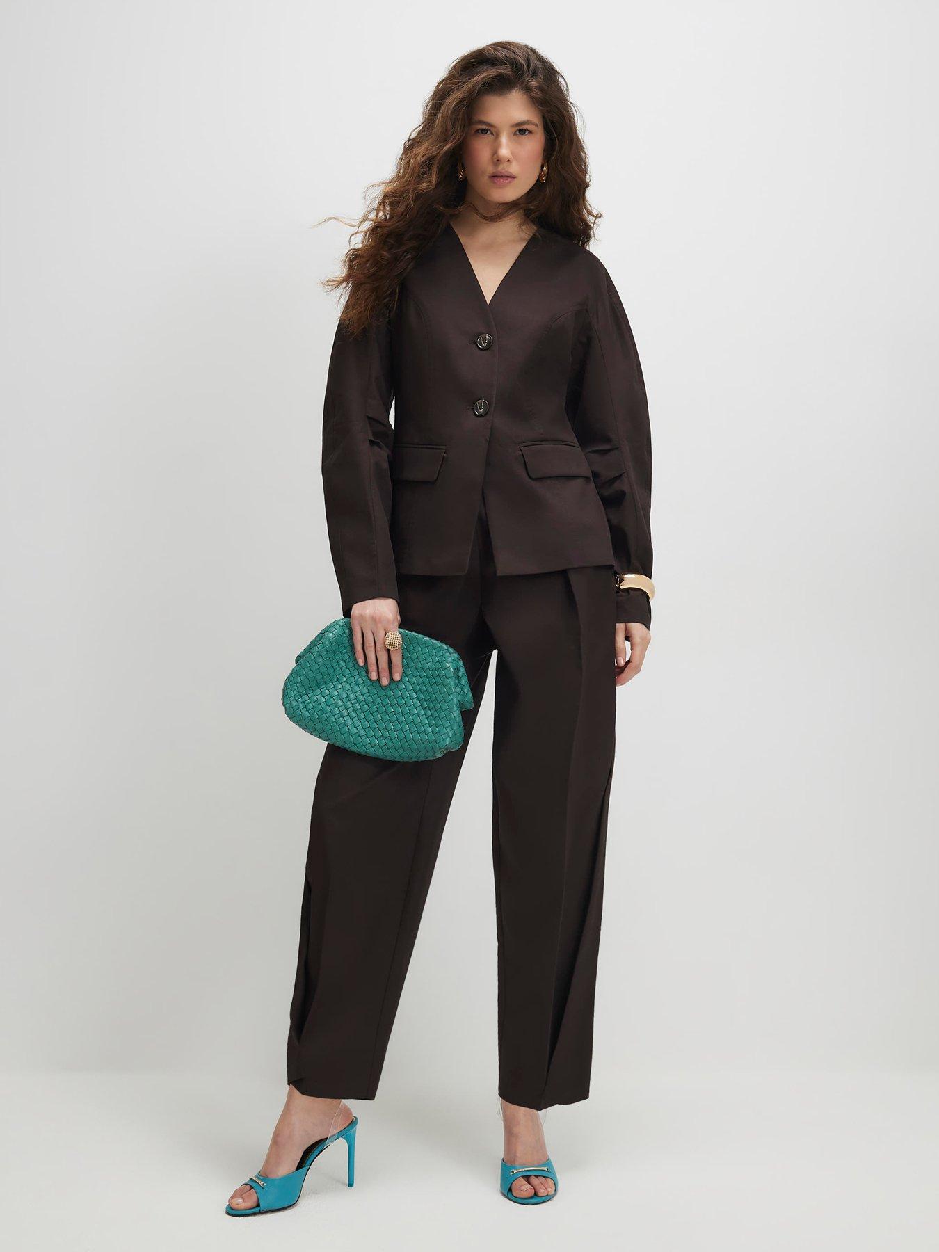 river-island-long-sleeve-collarless-cotton-blazer-brownback