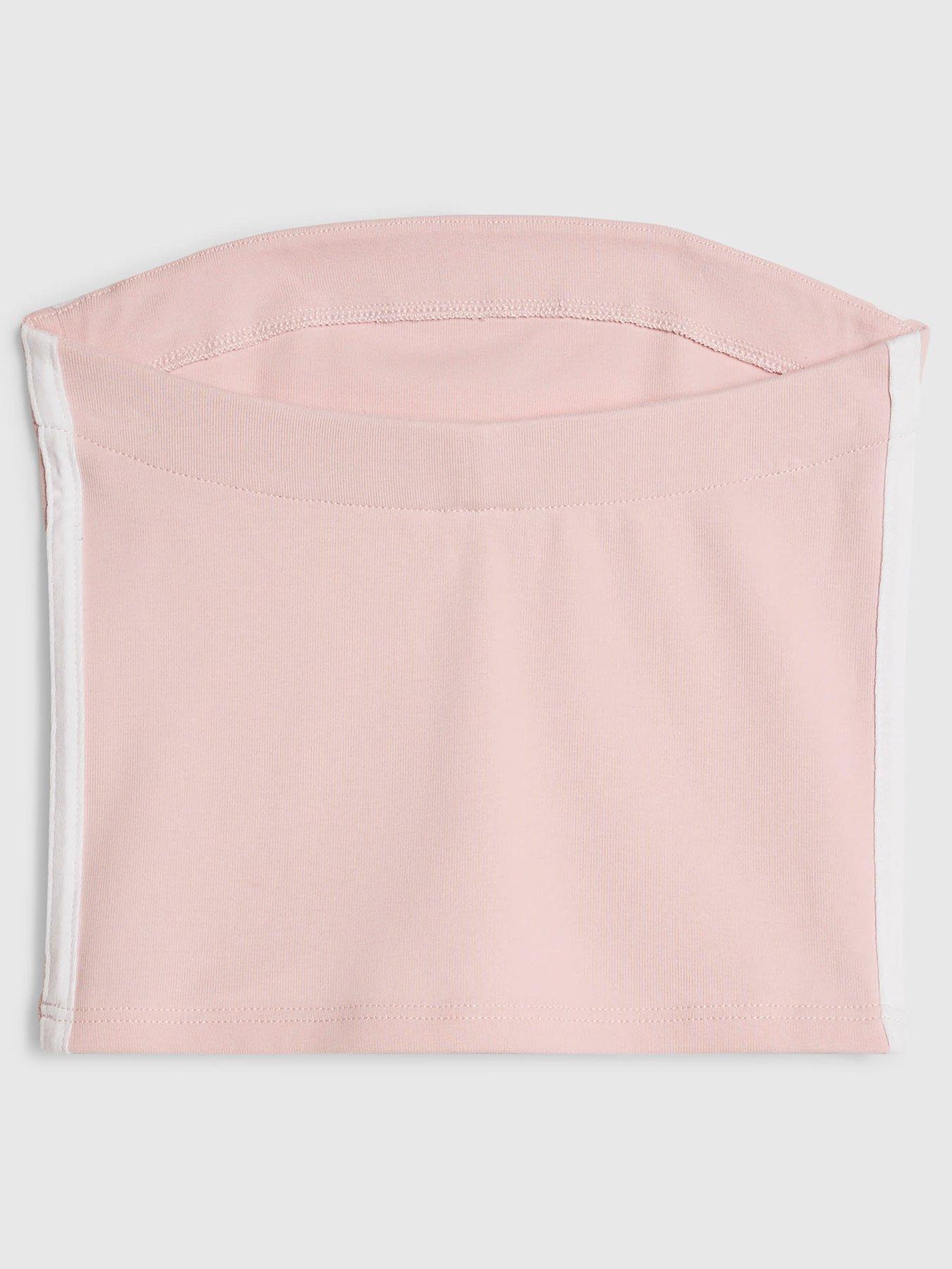Image 2 of 4 of River Island Older Girls Side Stripe Bandeau Top - Pink