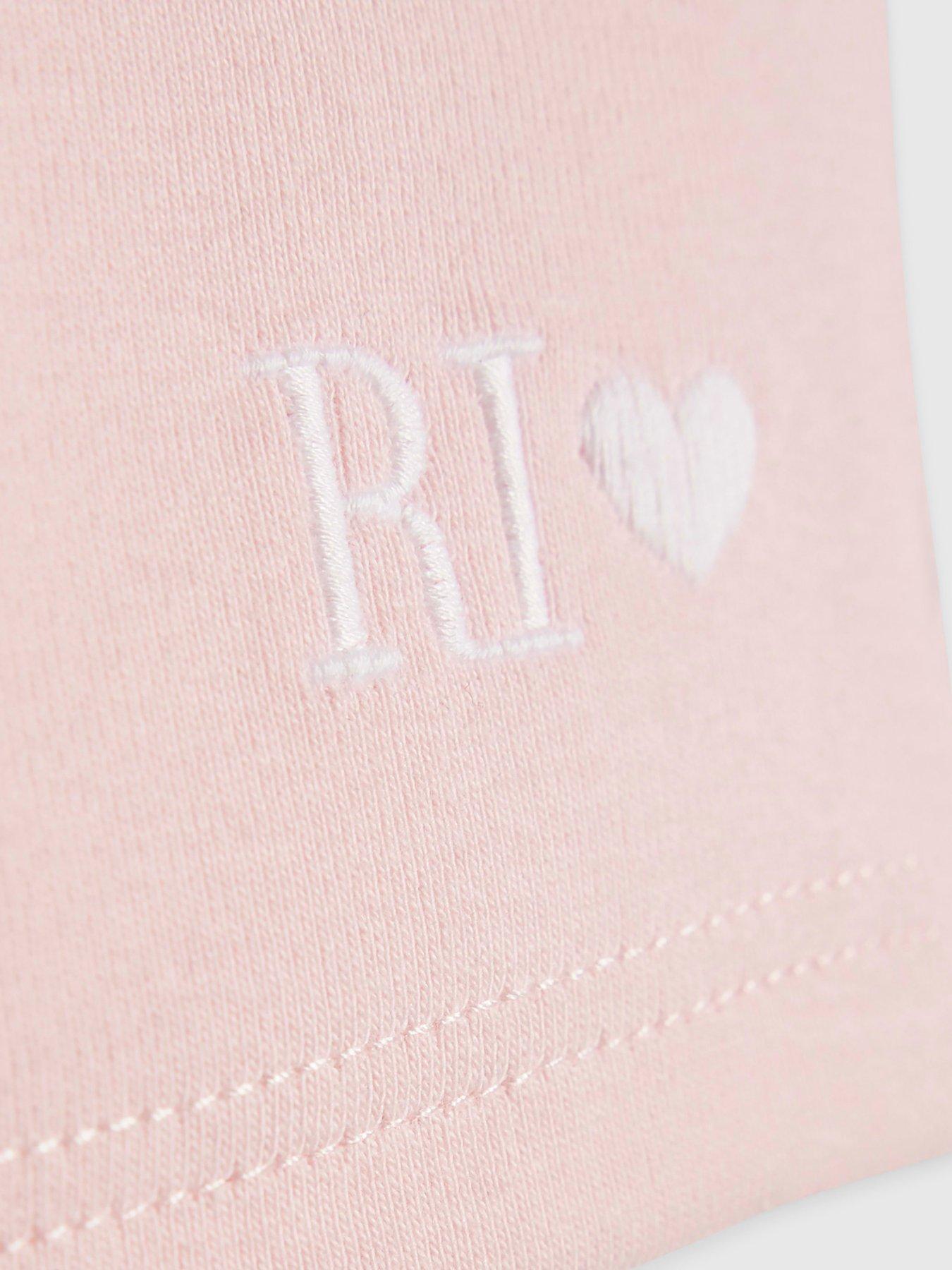 Image 4 of 4 of River Island Older Girls Side Stripe Bandeau Top - Pink