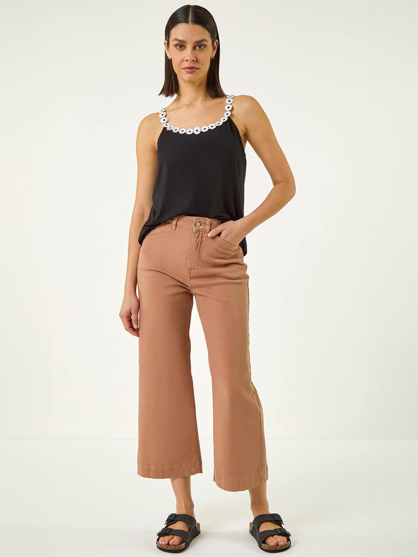 Image 3 of 5 of Roman Daisy Strap Sleeve Vest Top