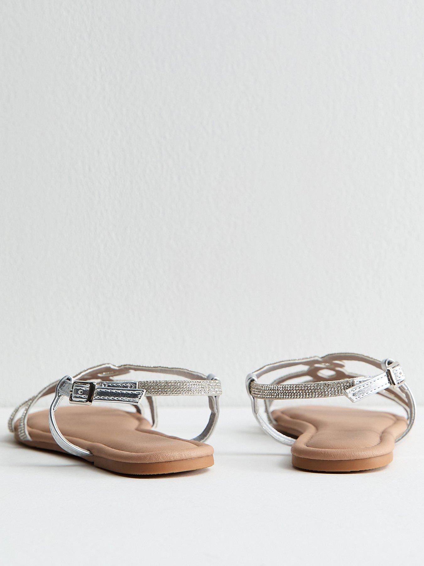 new-look-silver-embellished-round-toe-sandalsoutfit