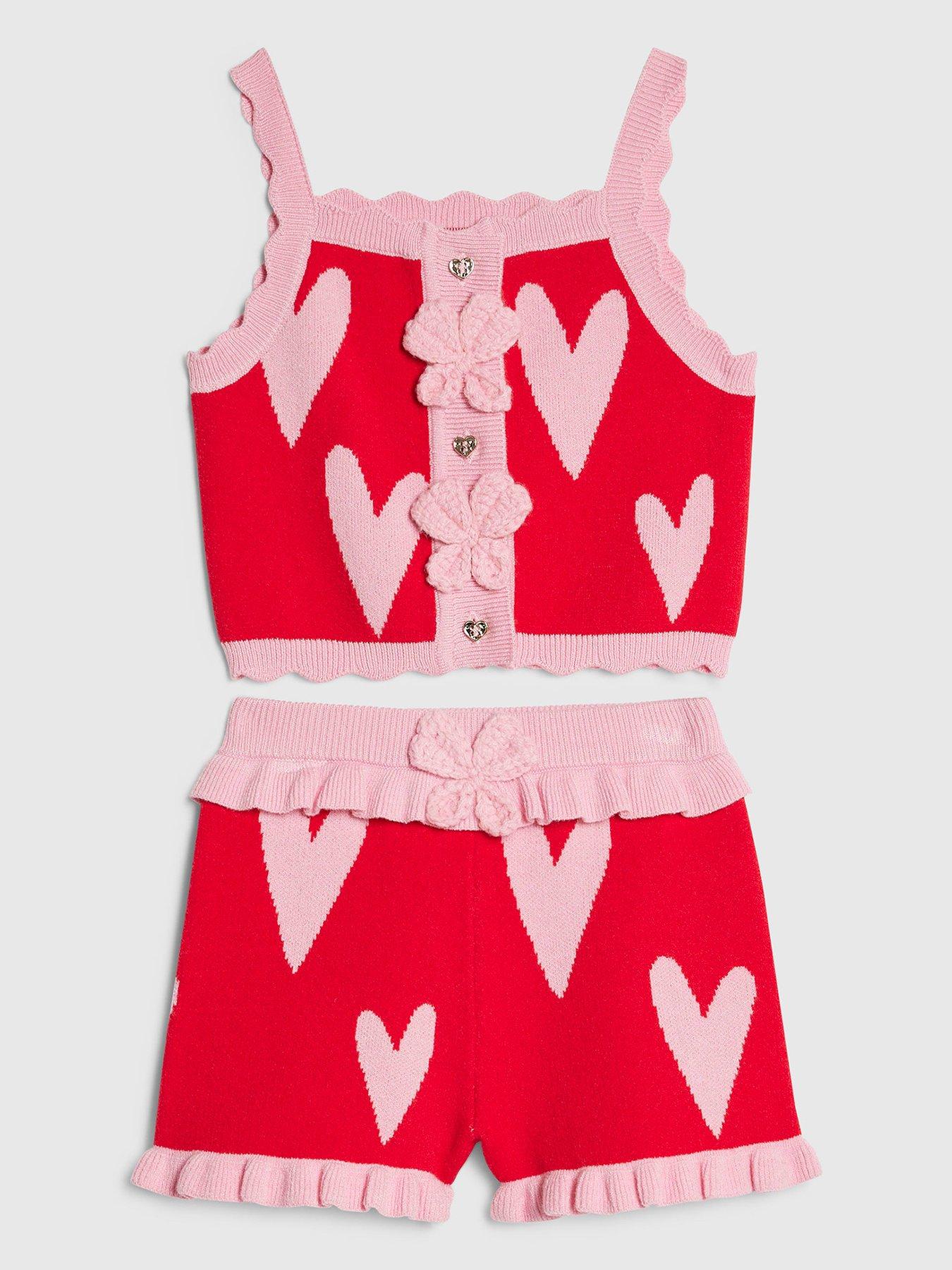 river-island-mini-girls-heart-knitted-set-redfront