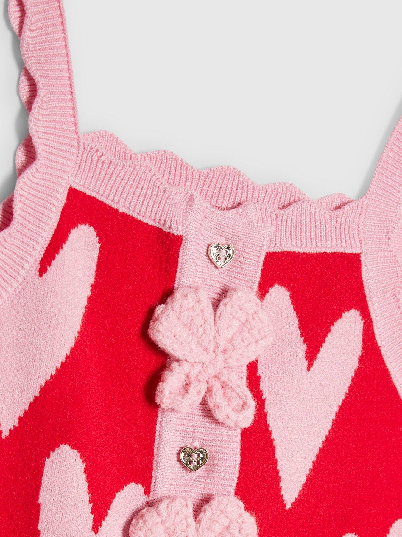 river-island-mini-girls-heart-knitted-set-reddetail