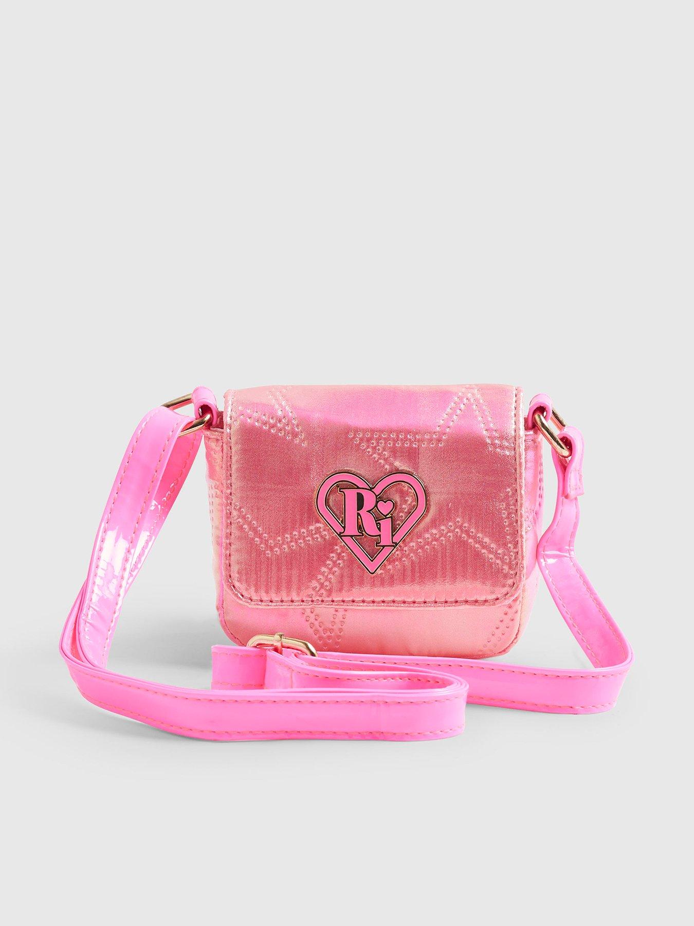 River Island Mini Girls Fold Over Flap Cross Body Bag - Pink