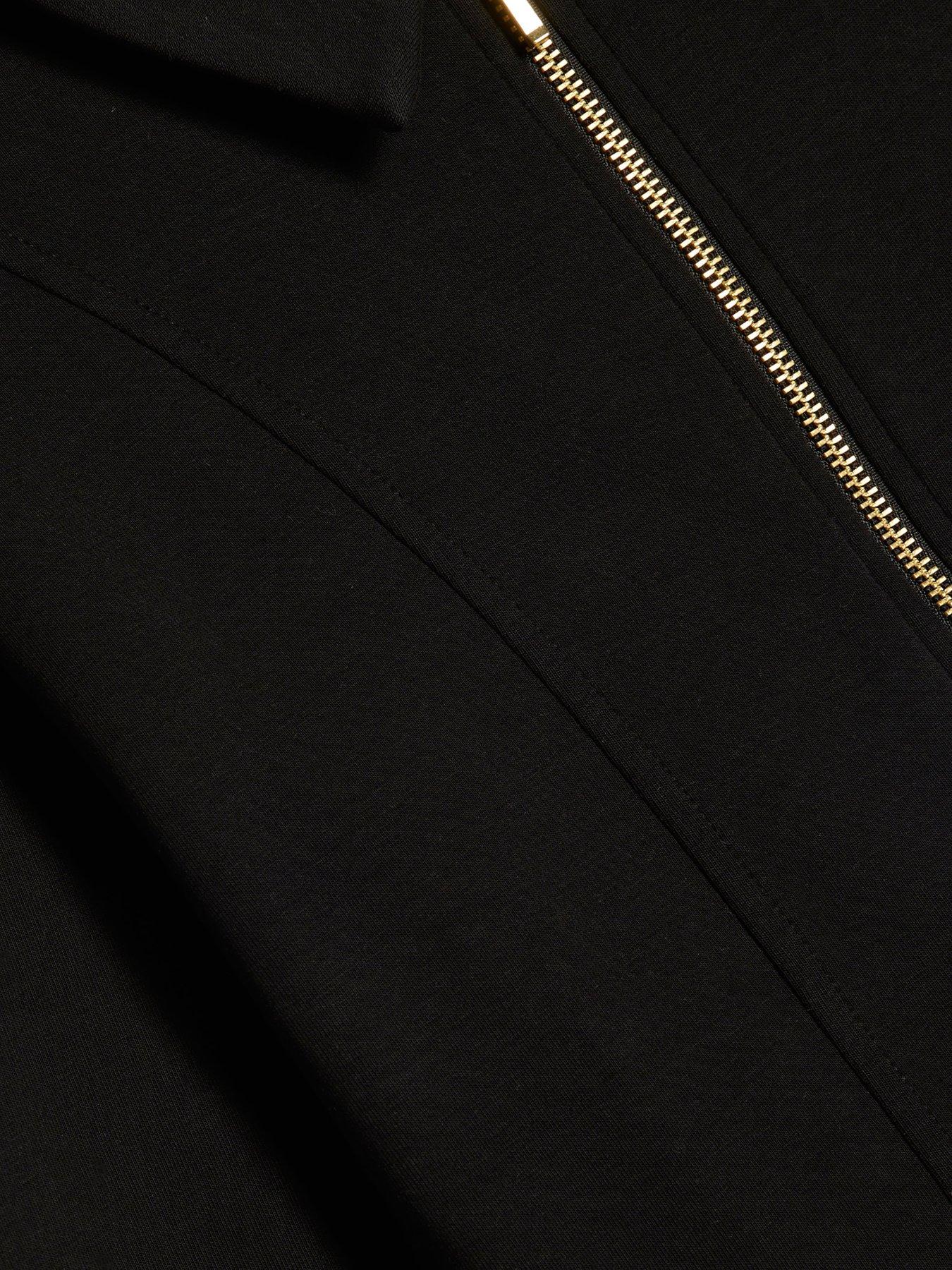 river-island-older-girls-zip-through-collar-jacket-blackoutfit