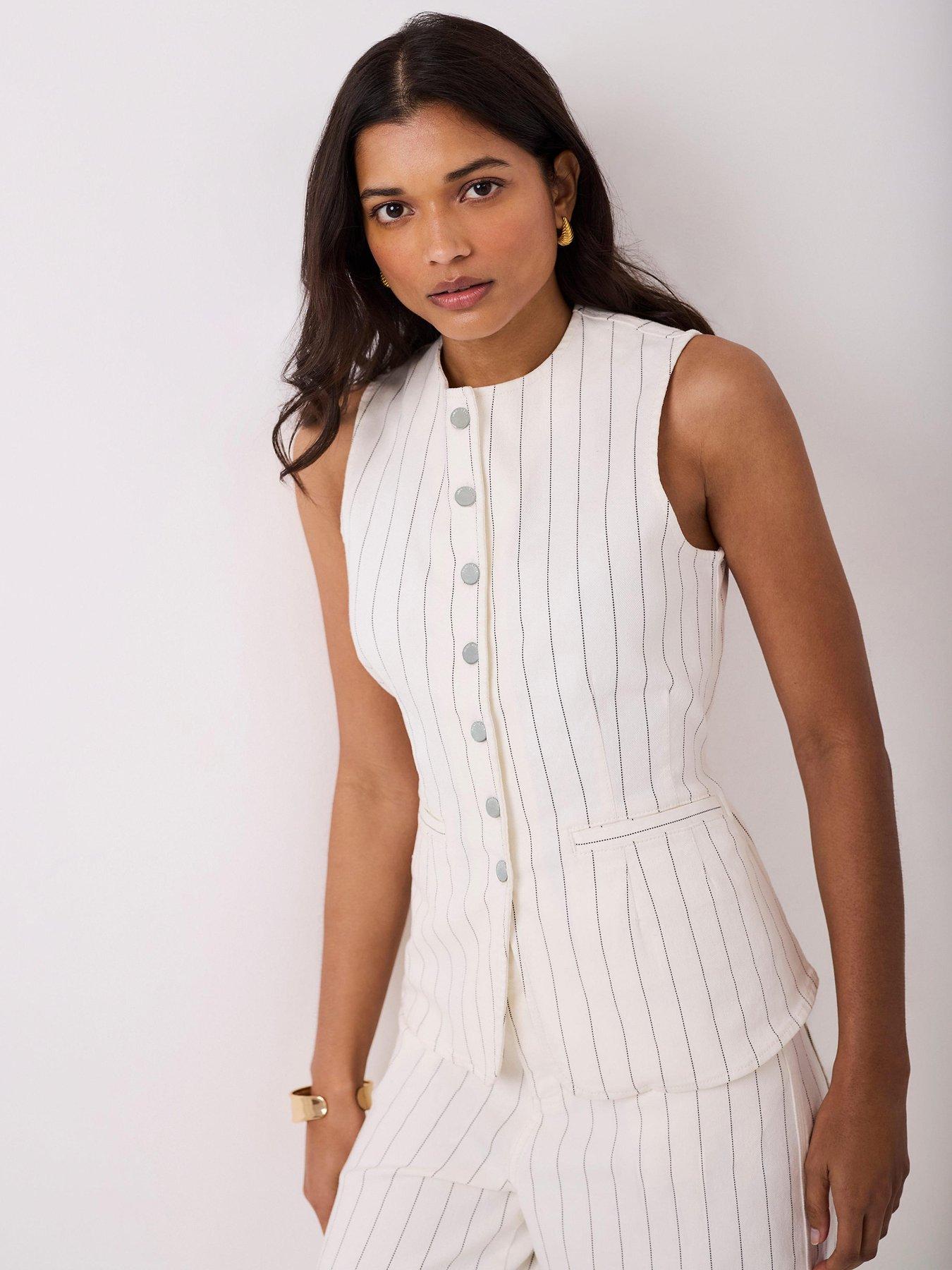 mint-velvet-ivory-stripe-denim-waistcoatoutfit
