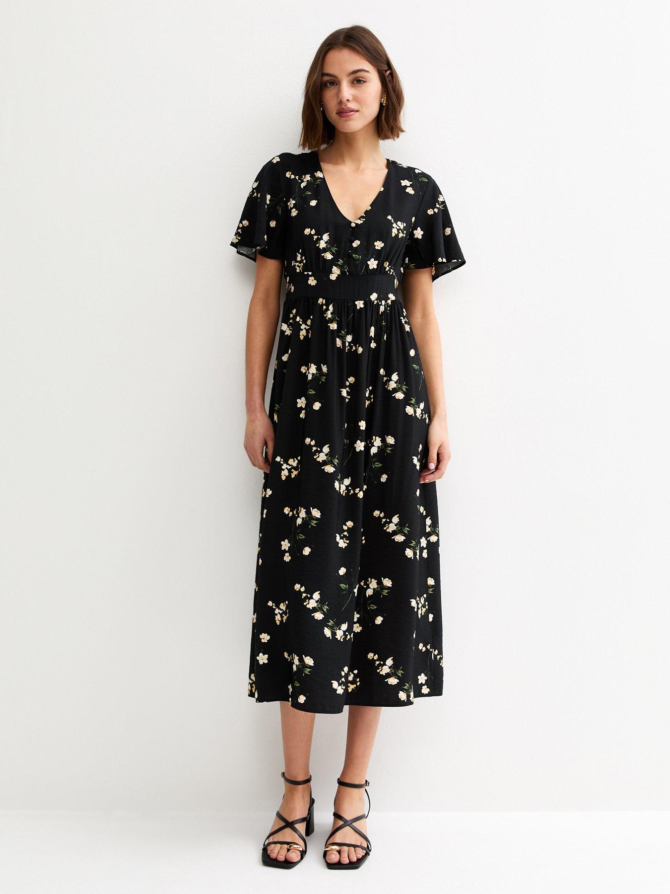 new-look-floral-flutter-sleeve-midi-dress-blackback