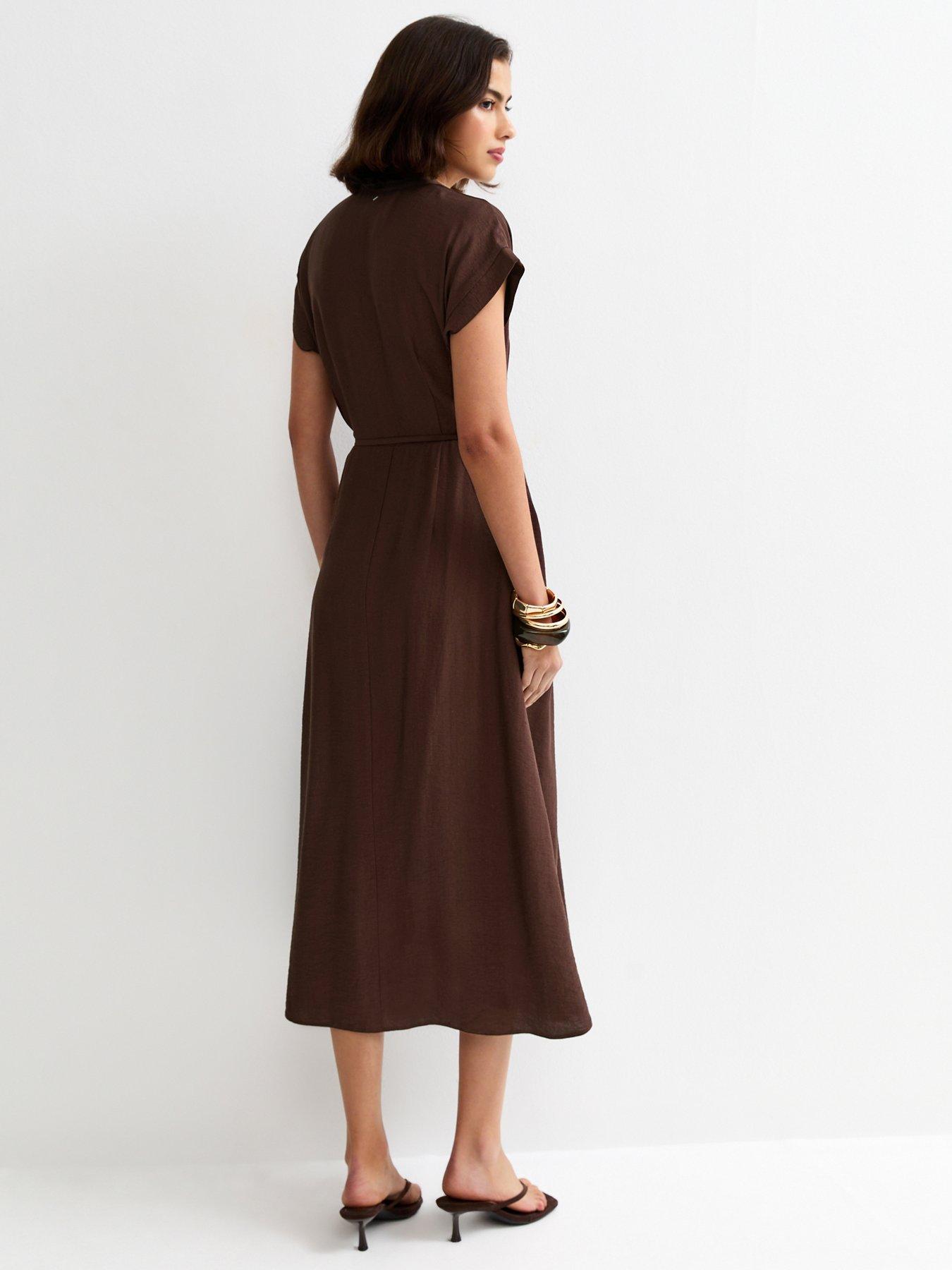 new-look-toggle-shirt-midi-dress-dark-brownstillFront
