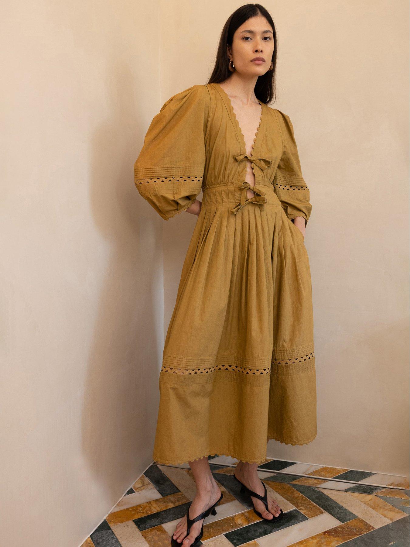 Image 1 of 5 of Vi.ve.re Pillar Dress - Green