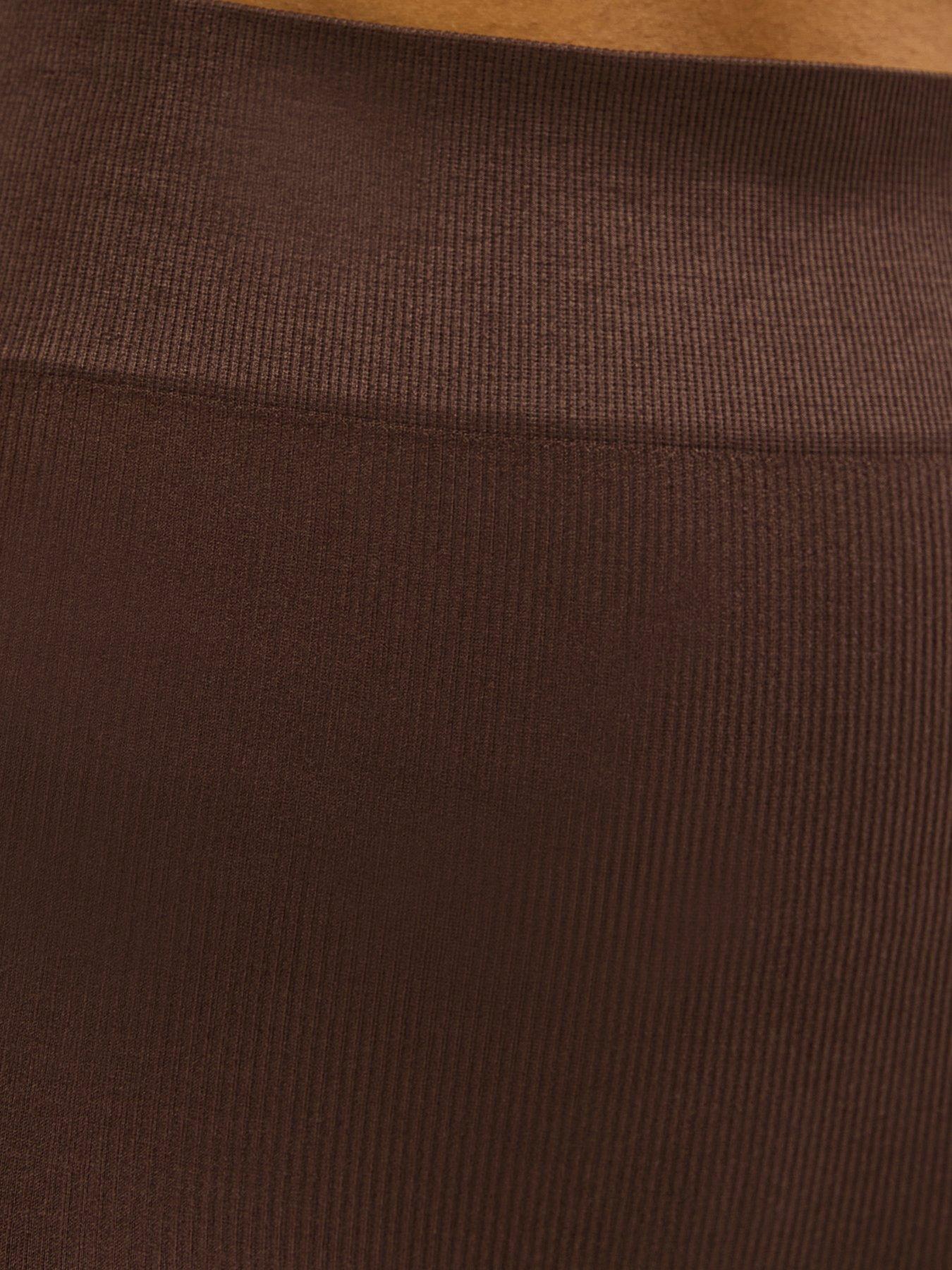 Image 5 of 5 of New Look Dark Brown Seamless Cycling Short