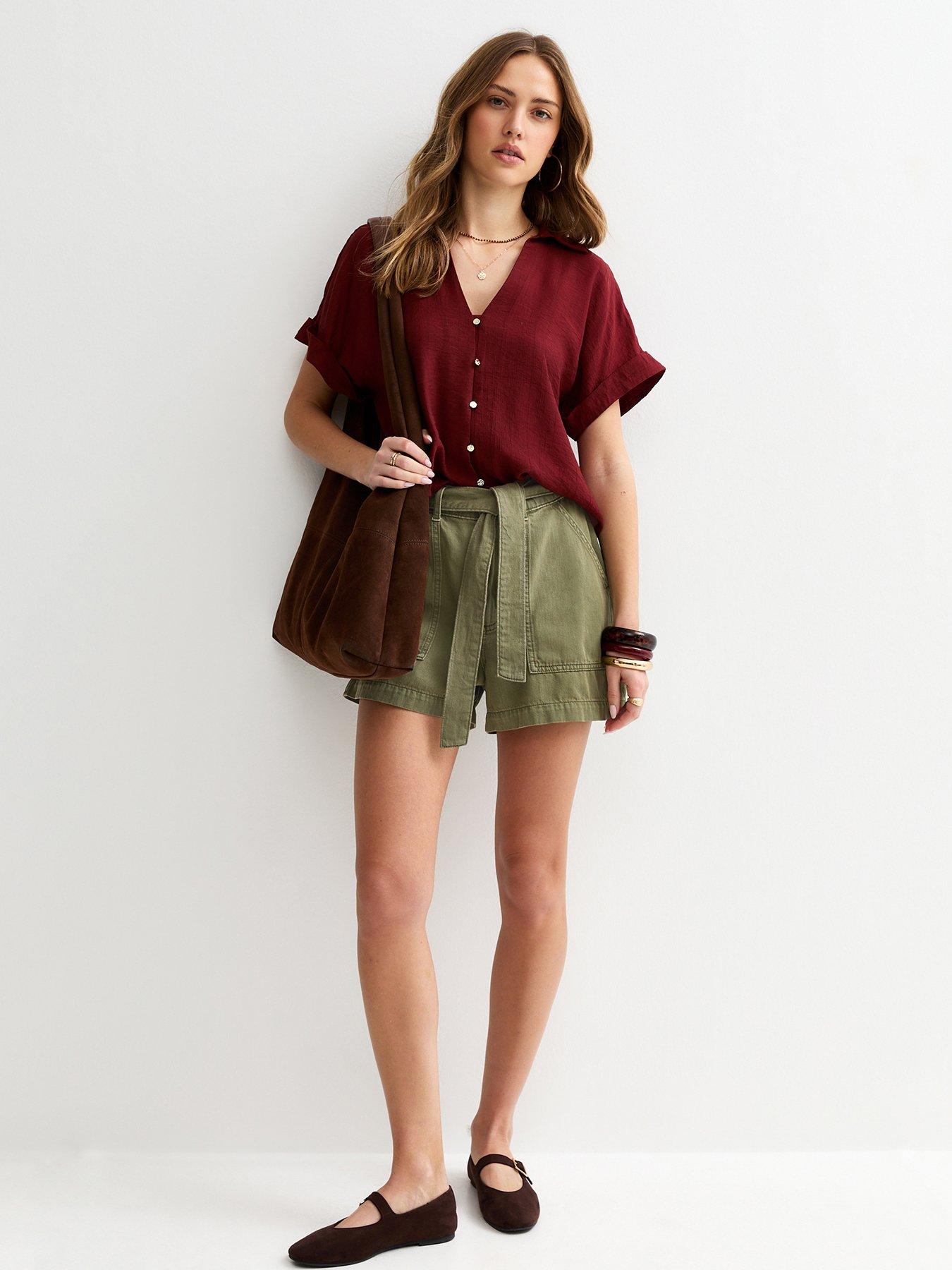 new-look-cotton-twill-cargo-shorts-dark-khakiback