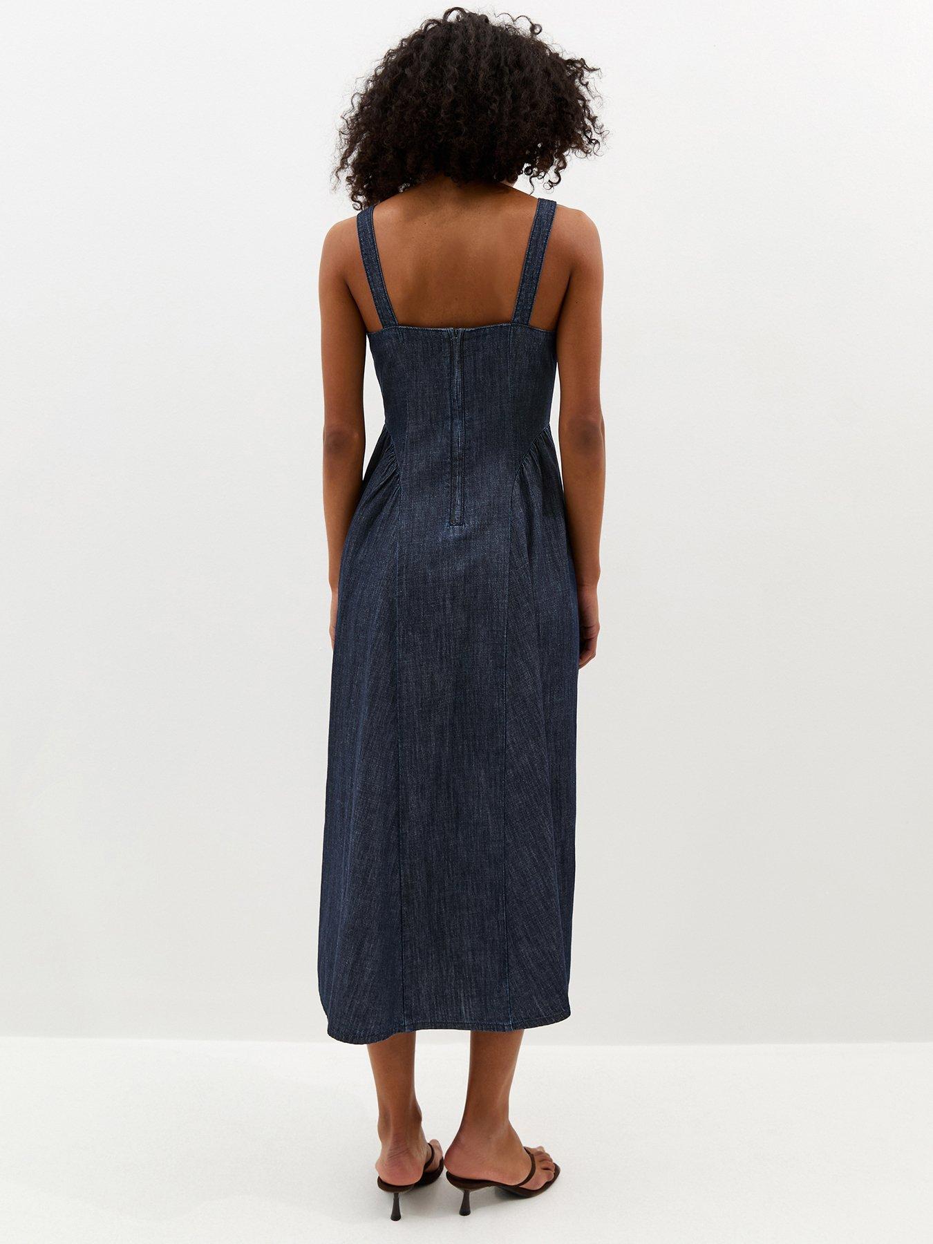 new-look-navy-denim-square-neck-midi-dress-bluestillFront