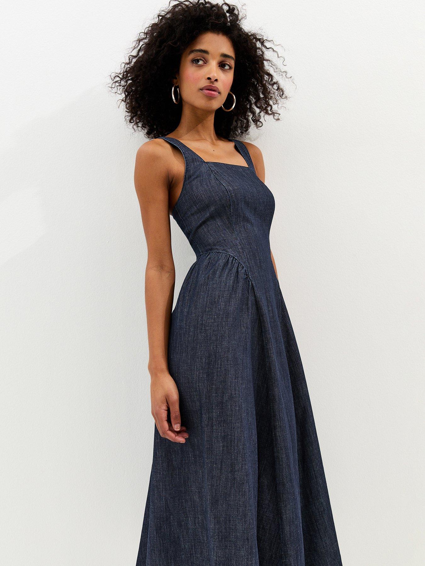 new-look-navy-denim-square-neck-midi-dress-blueback