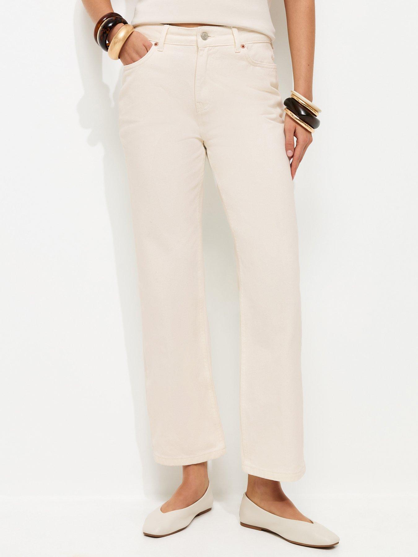 New Look Anica Straight Leg Jeans - Off White
