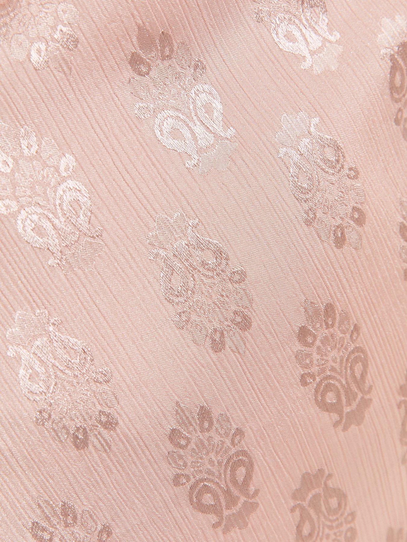 new-look-paisley-pattern-jacquard-flutter-sleeve-midi-dress-pinkdetail