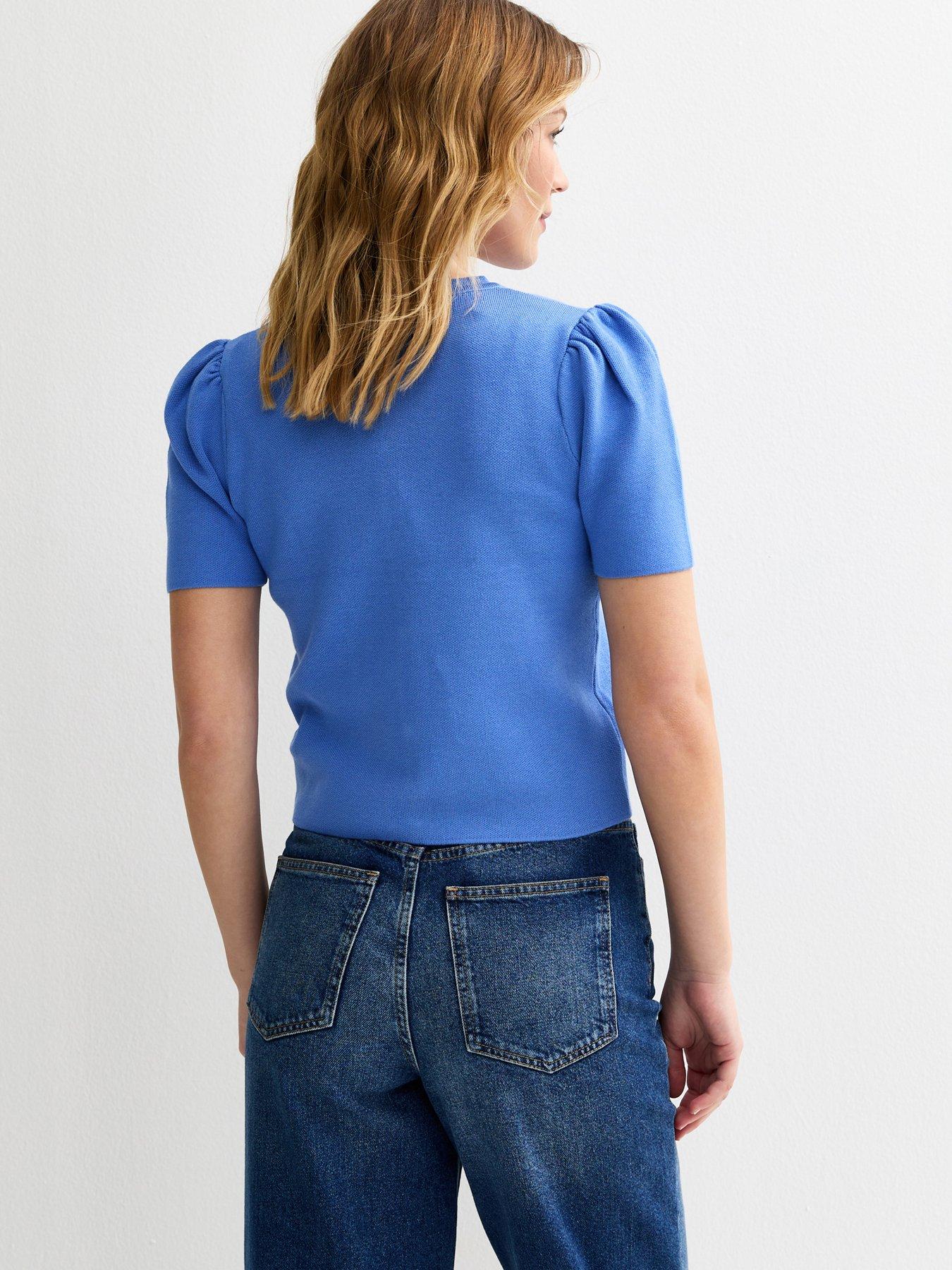 new-look-lightweight-short-sleeve-cardigan-bluestillFront