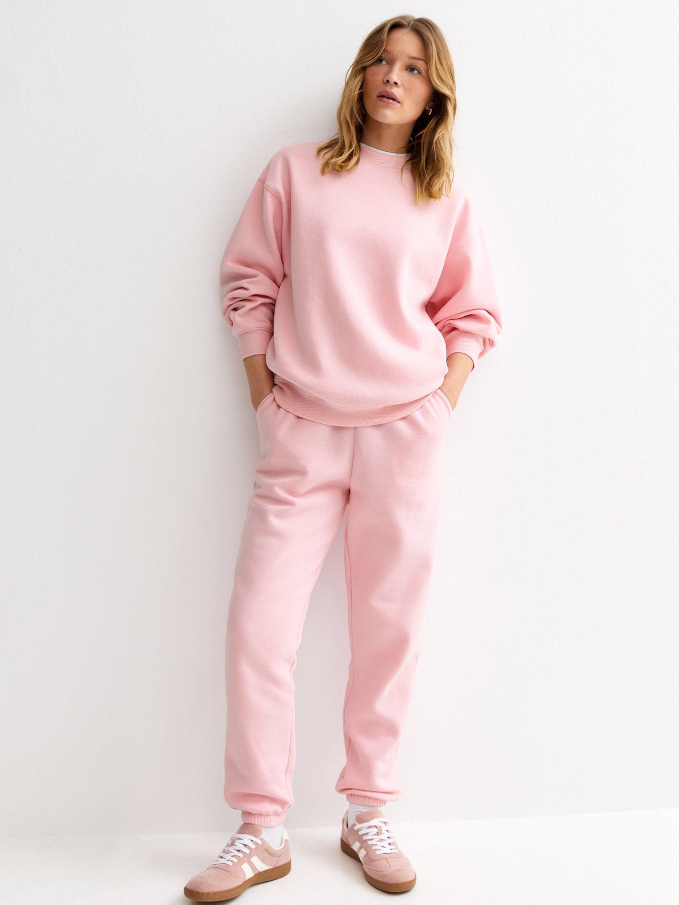Image 3 of 5 of New Look Crew Neck Sweatshirt - Light Pink