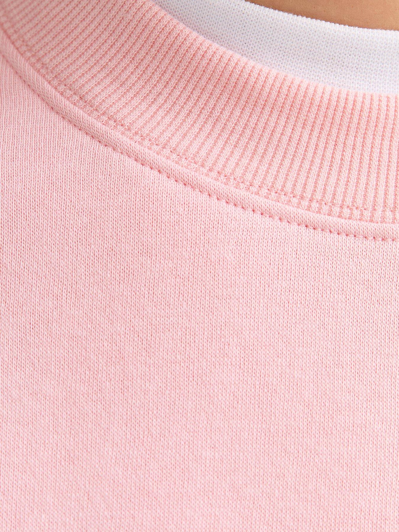 Image 5 of 5 of New Look Crew Neck Sweatshirt - Light Pink
