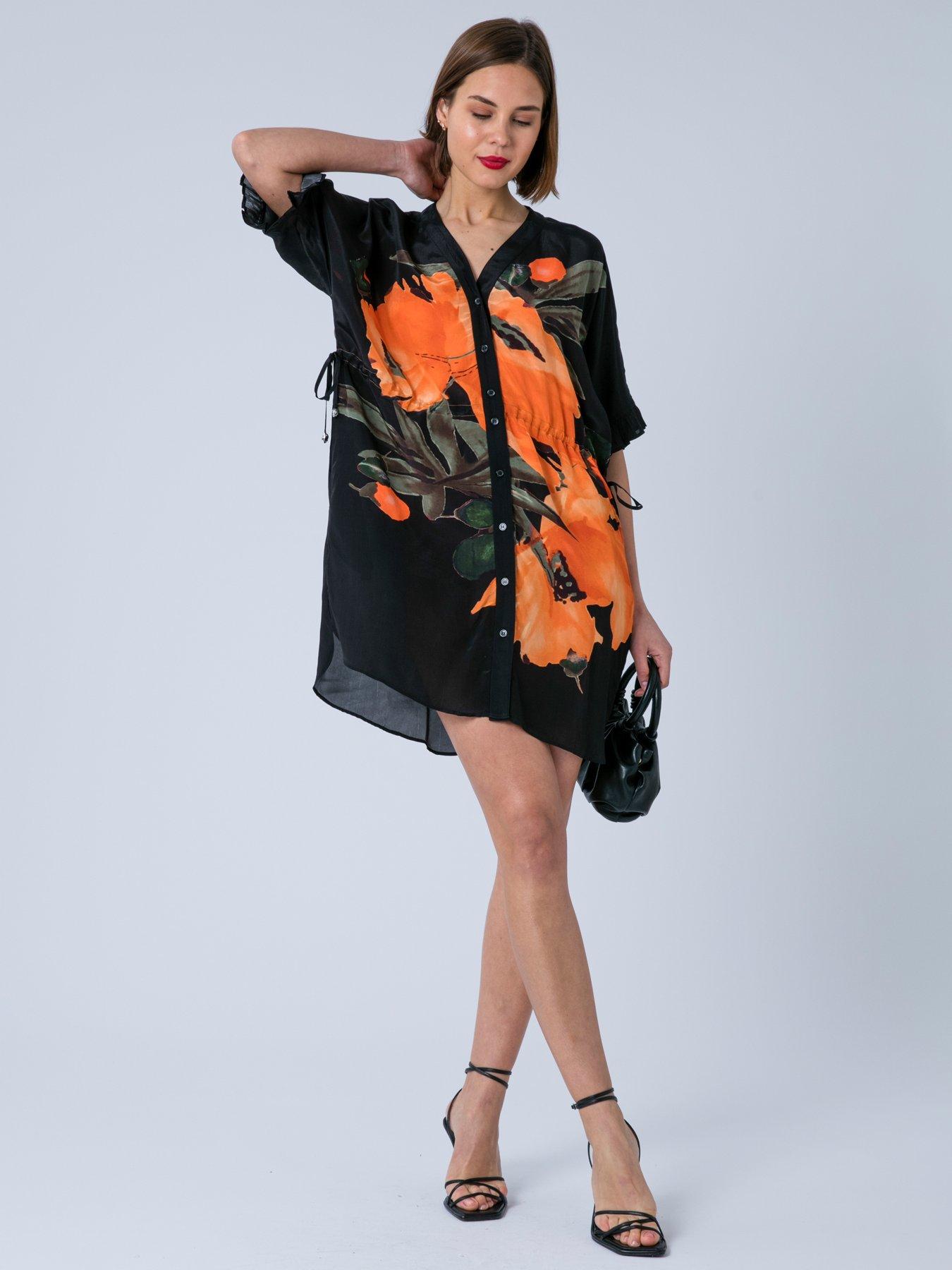 religion-jade-floral-print-tunic-orangeback