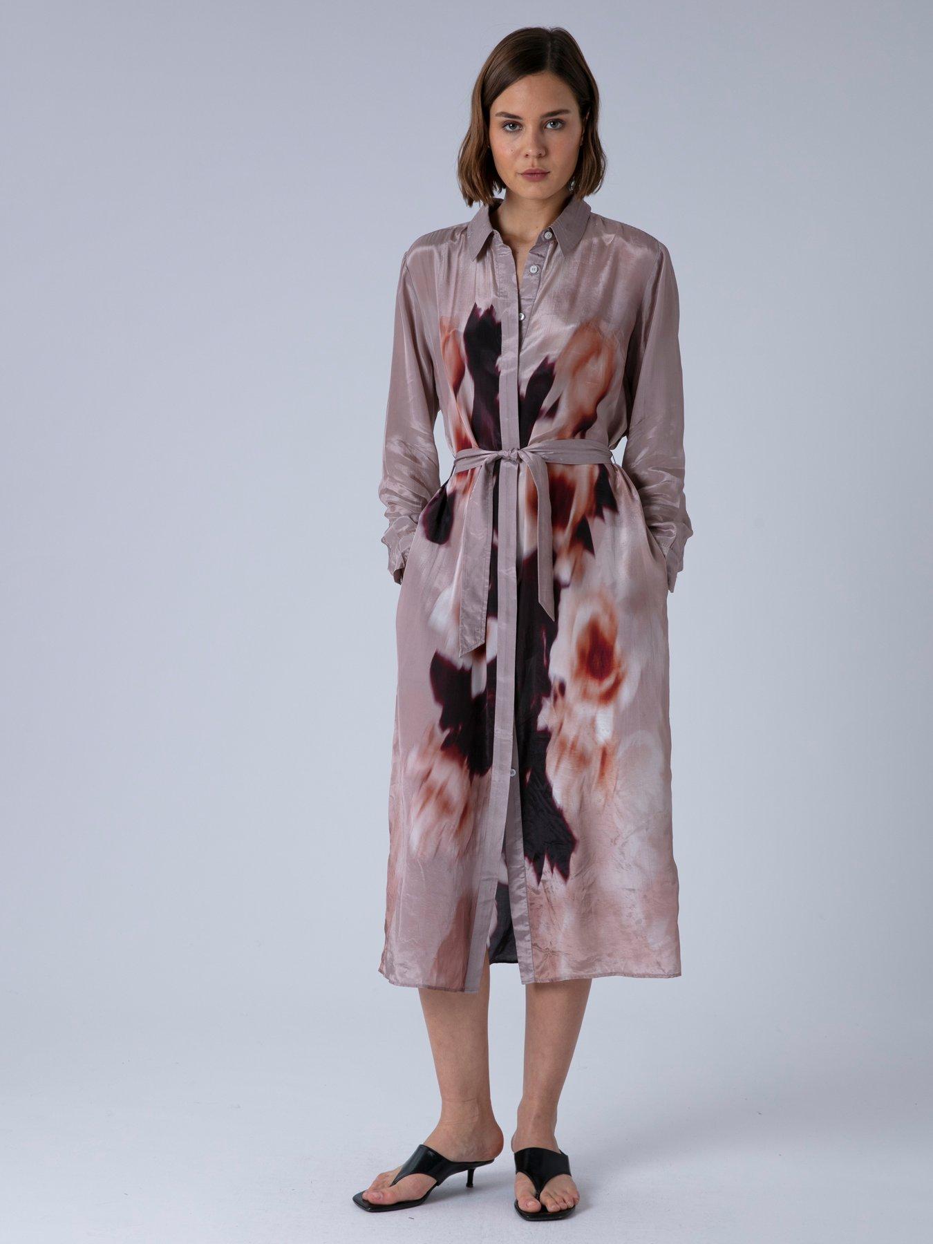 Religion Tory Tunic Shirt Dress Beach Cover Up - Lilac
