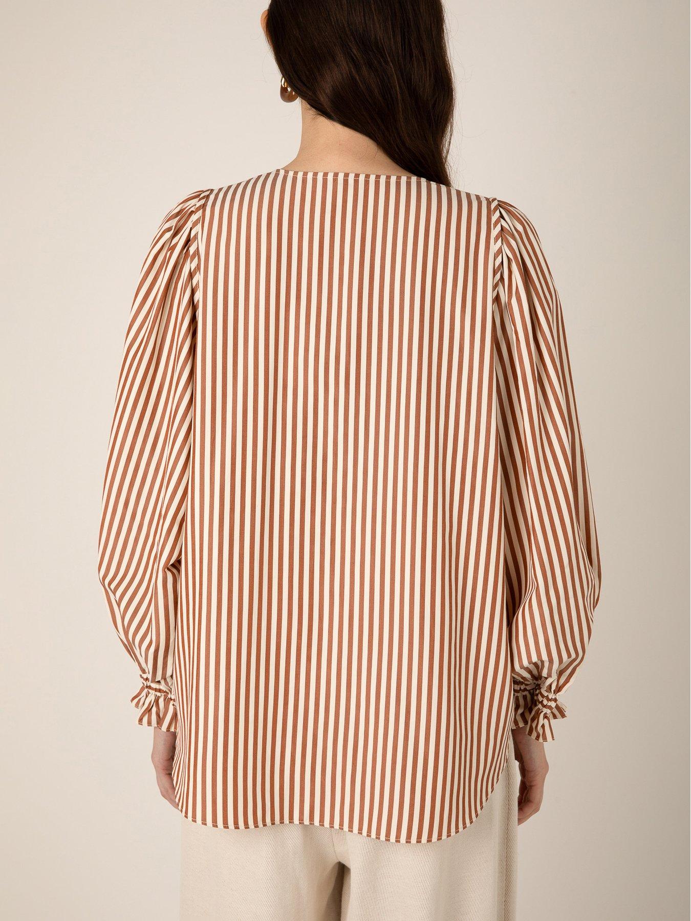 vivere-remi-stripe-blousestillFront