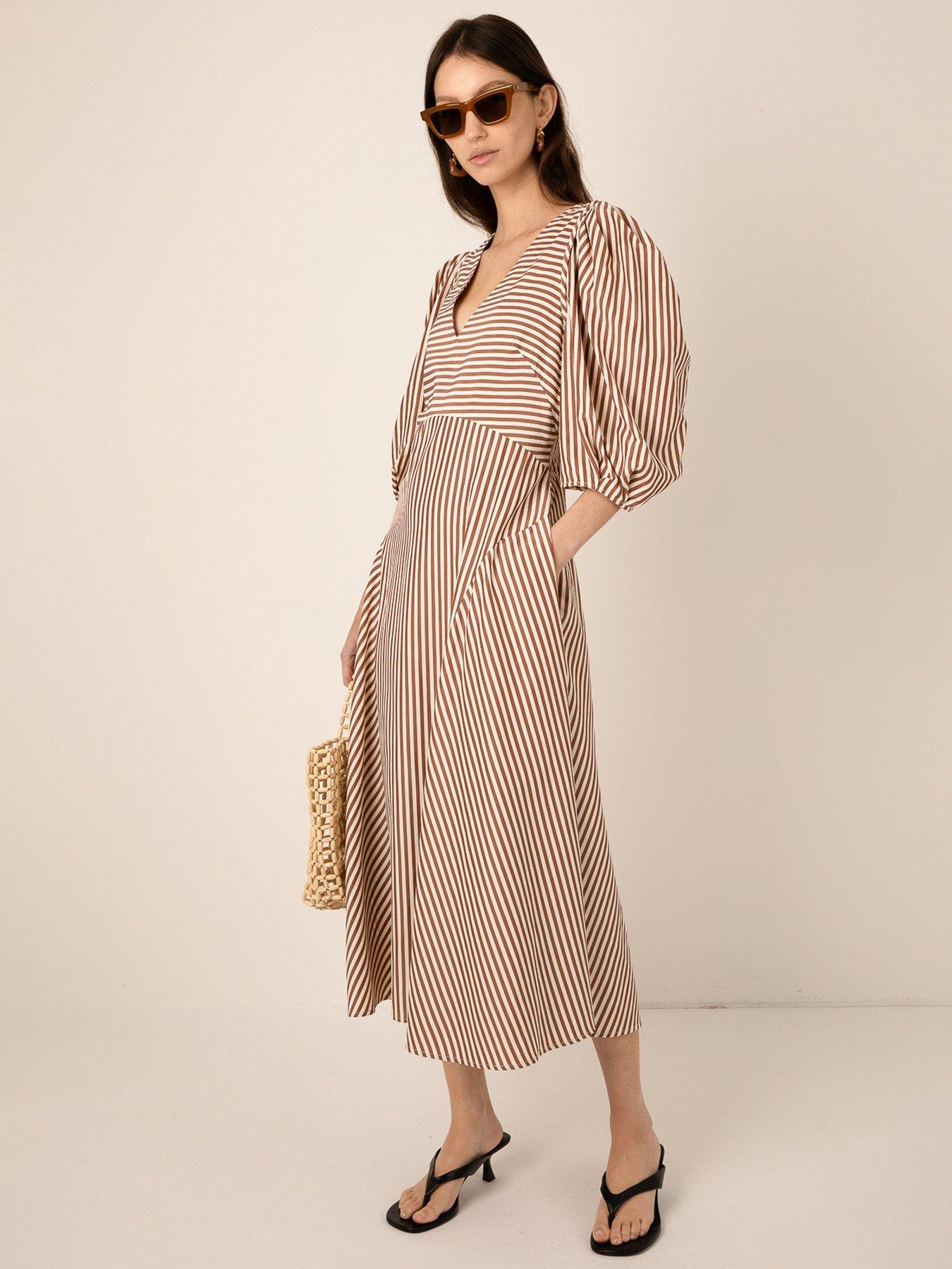 Image 1 of 3 of Vi.ve.re Mila Stripe Dress