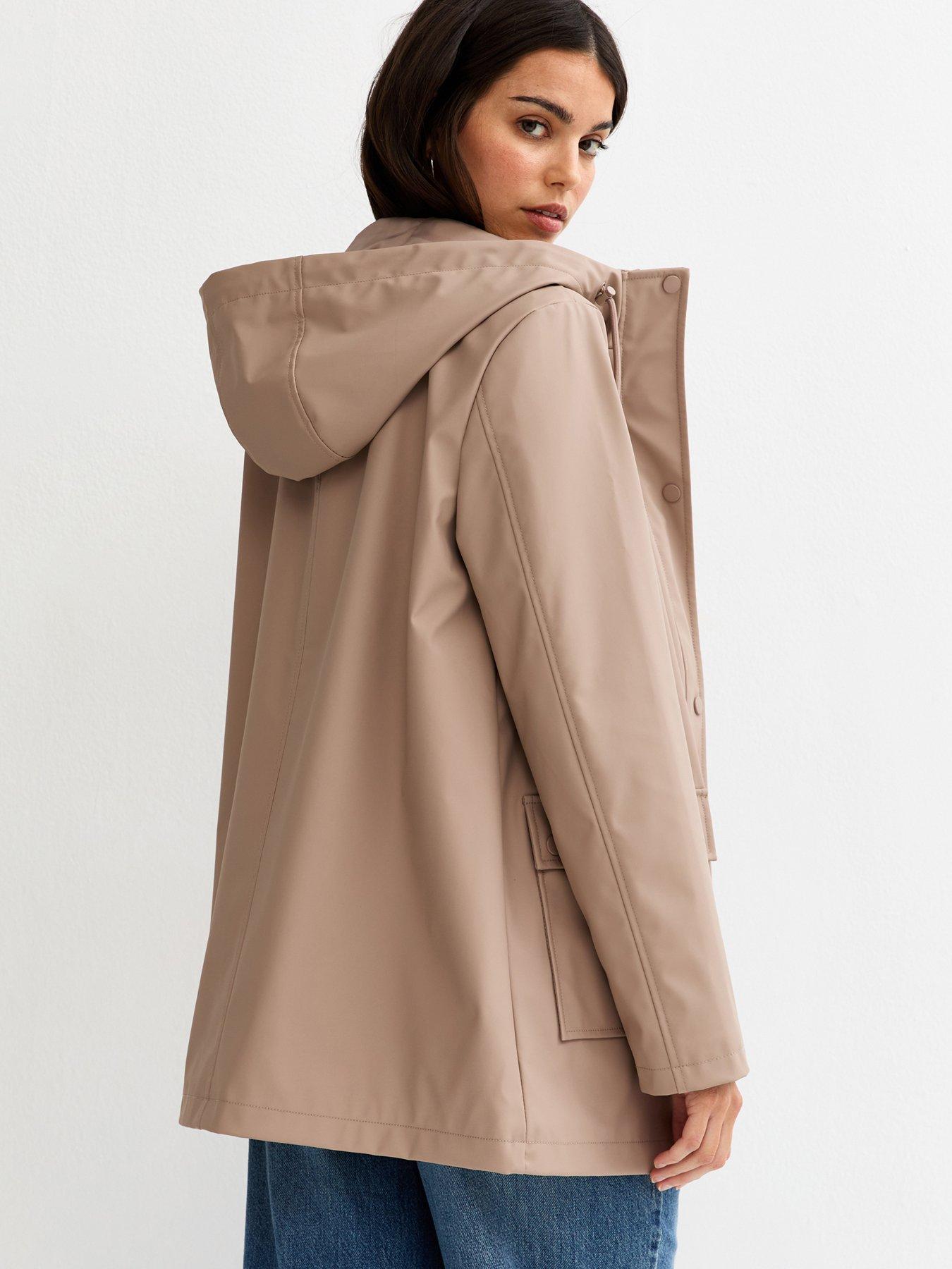 new-look-mink-water-resistant-drawstring-hood-rain-anorak-brownstillFront