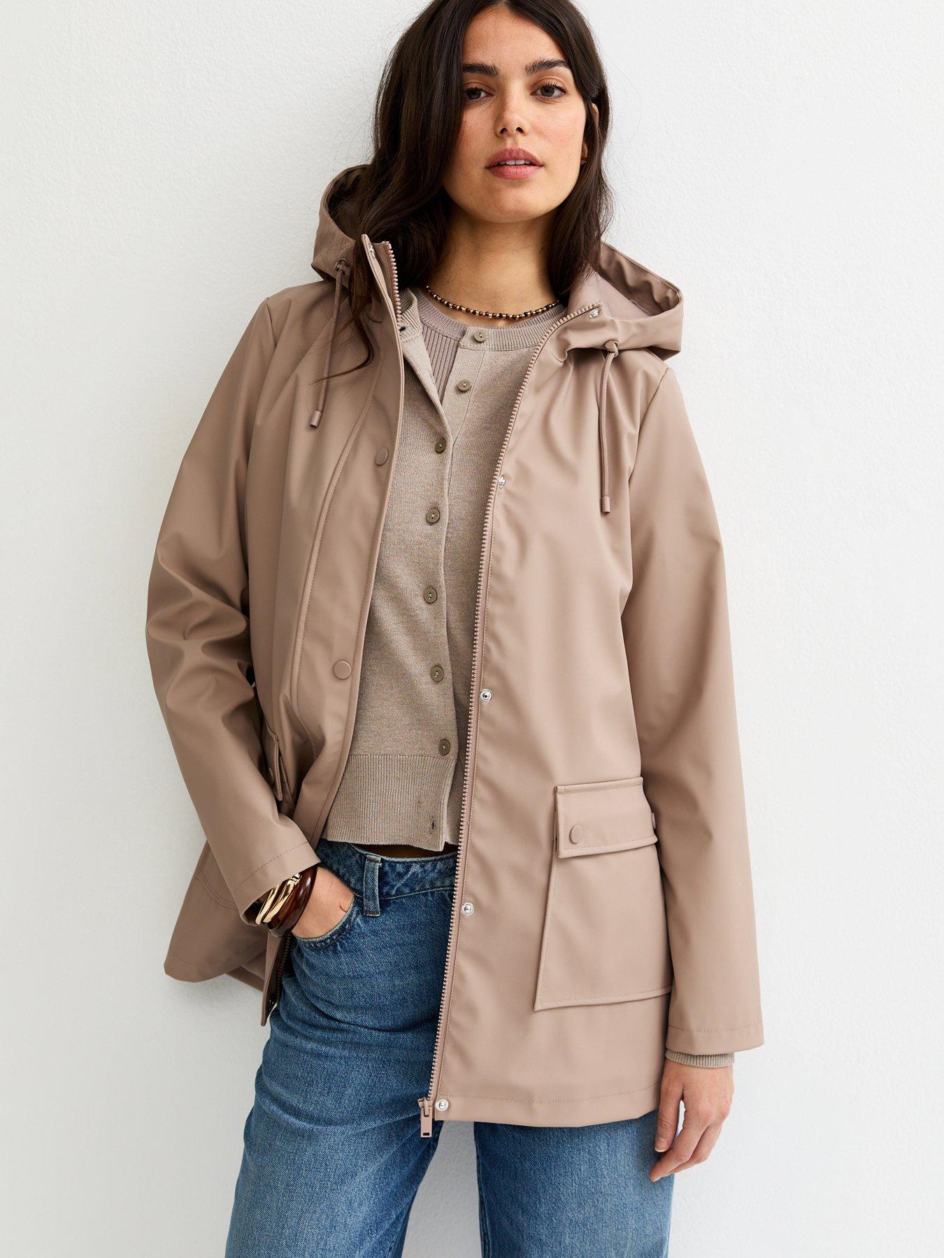 new-look-mink-water-resistant-drawstring-hood-rain-anorak-brownoutfit