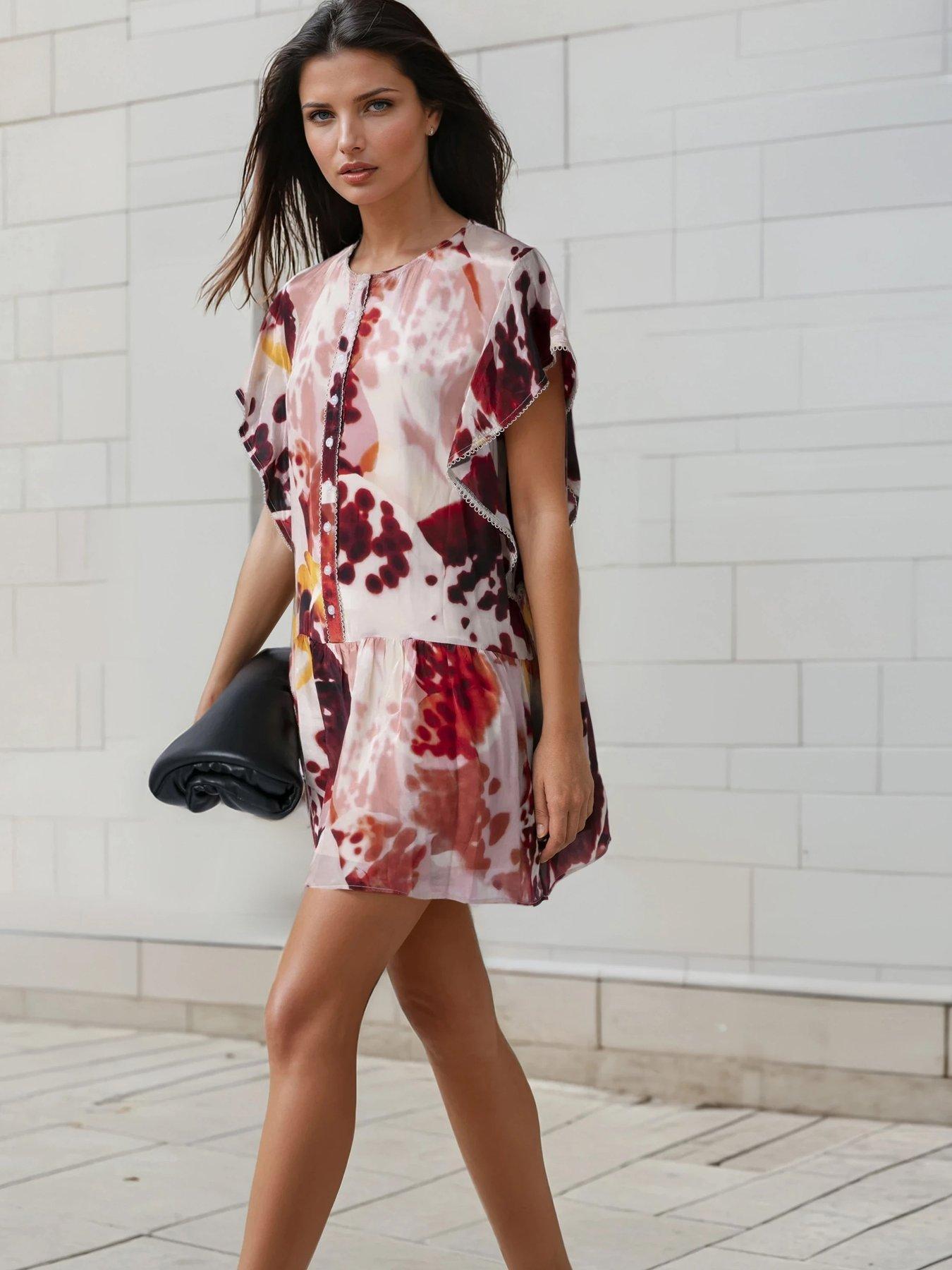 Religion Ara Tunic Dress - Orange