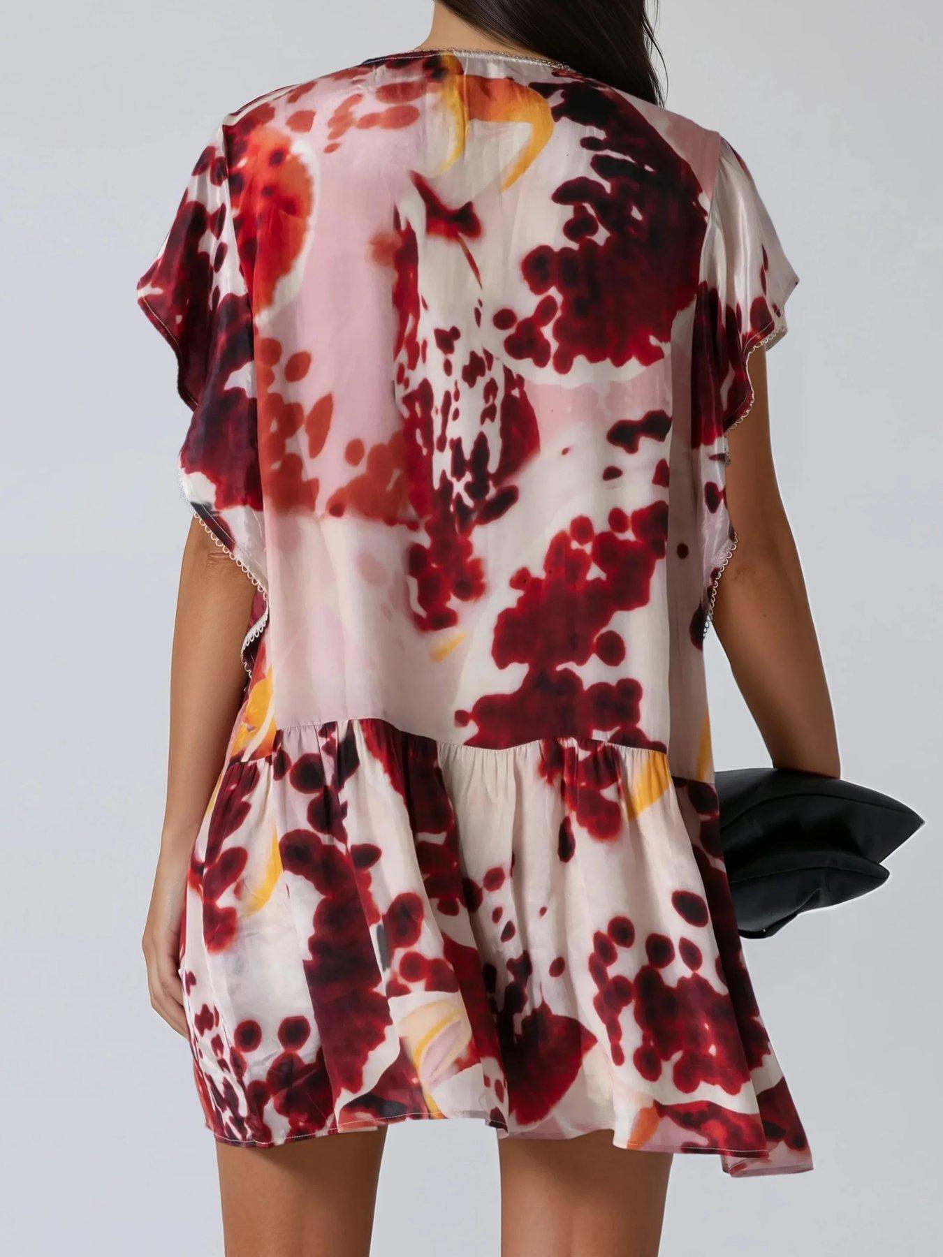Image 5 of 6 of Religion Ara Tunic Dress - Orange
