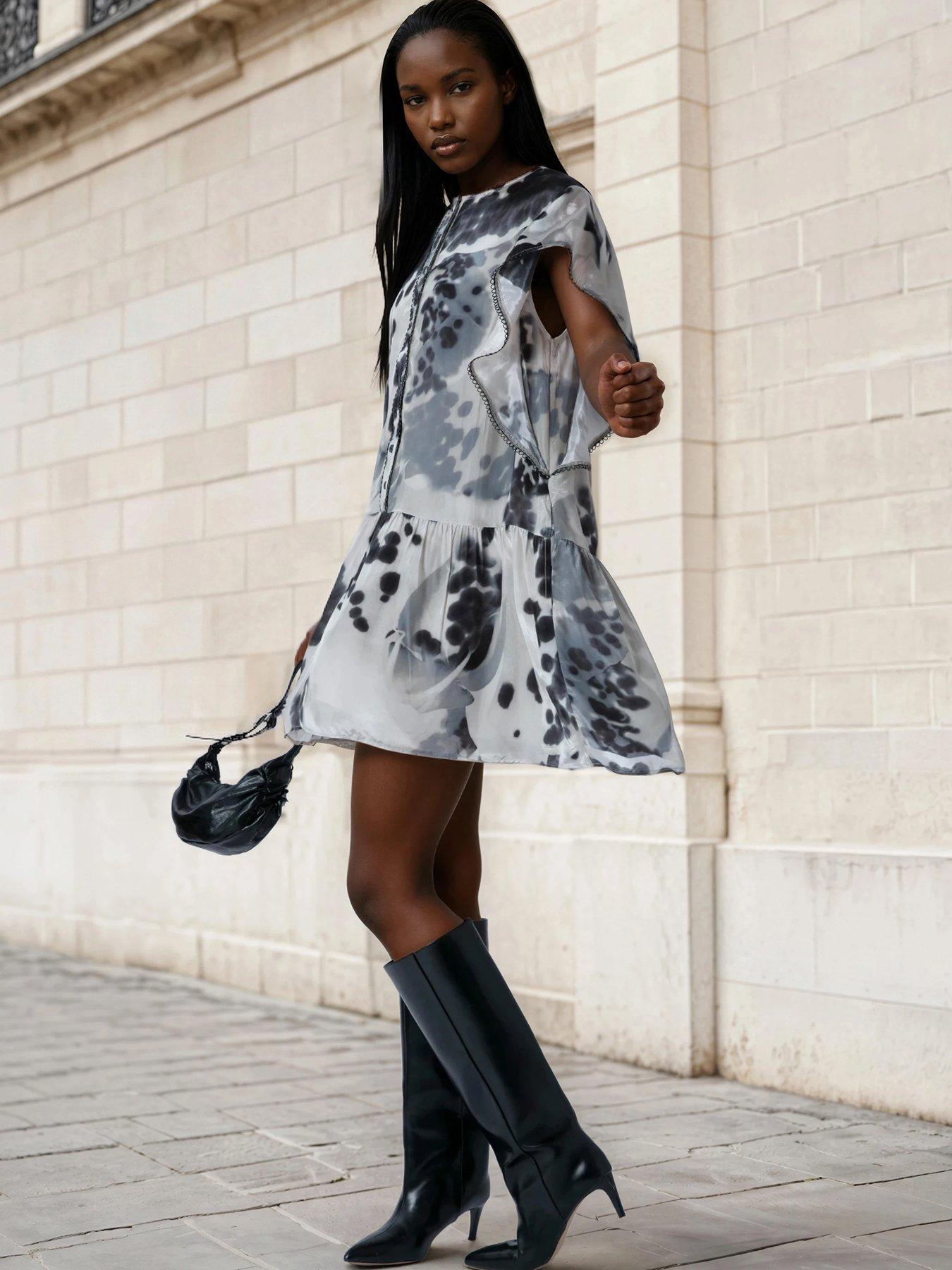 Image 3 of 7 of Religion Ara Tunic Dress - Black
