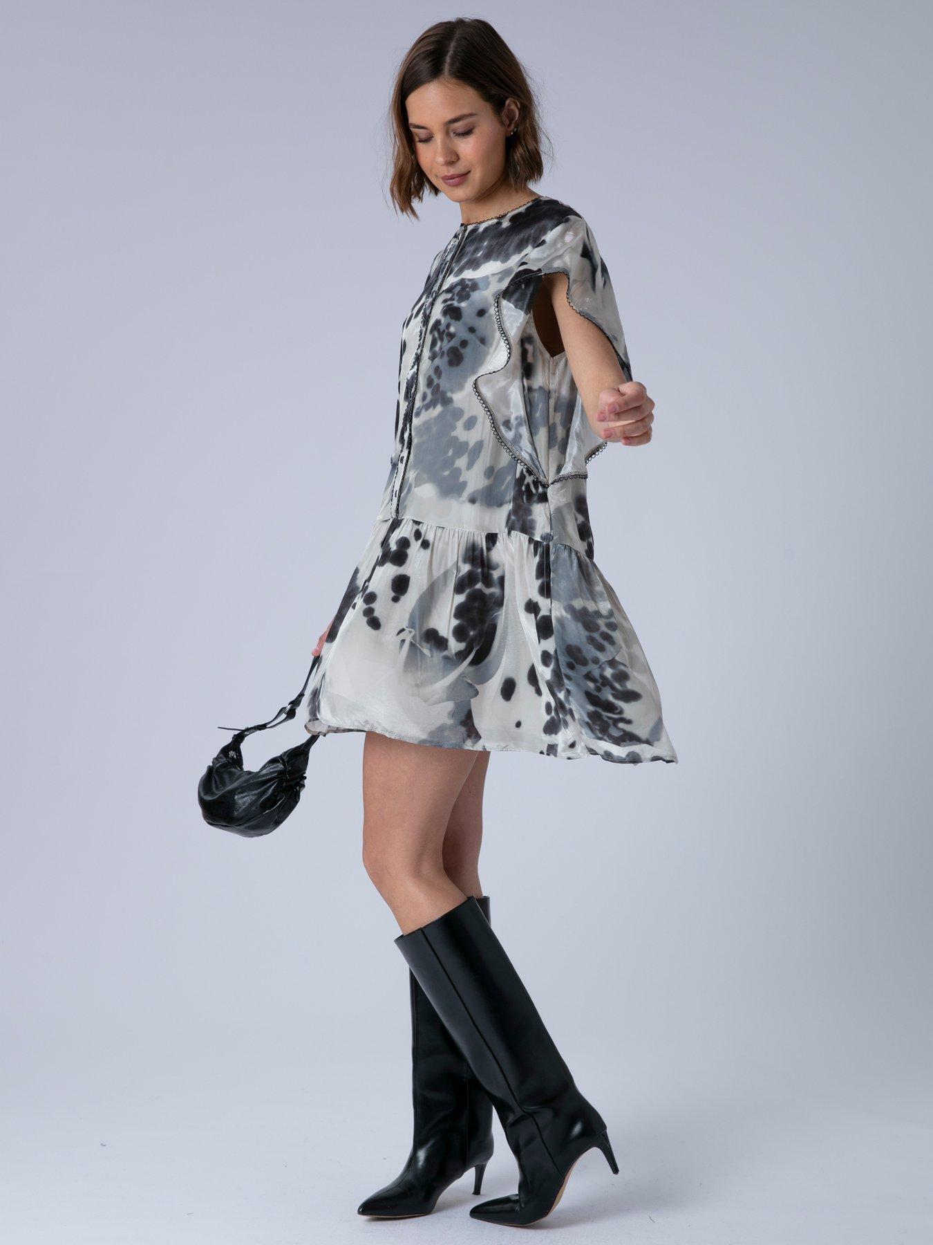 Image 6 of 7 of Religion Ara Tunic Dress - Black
