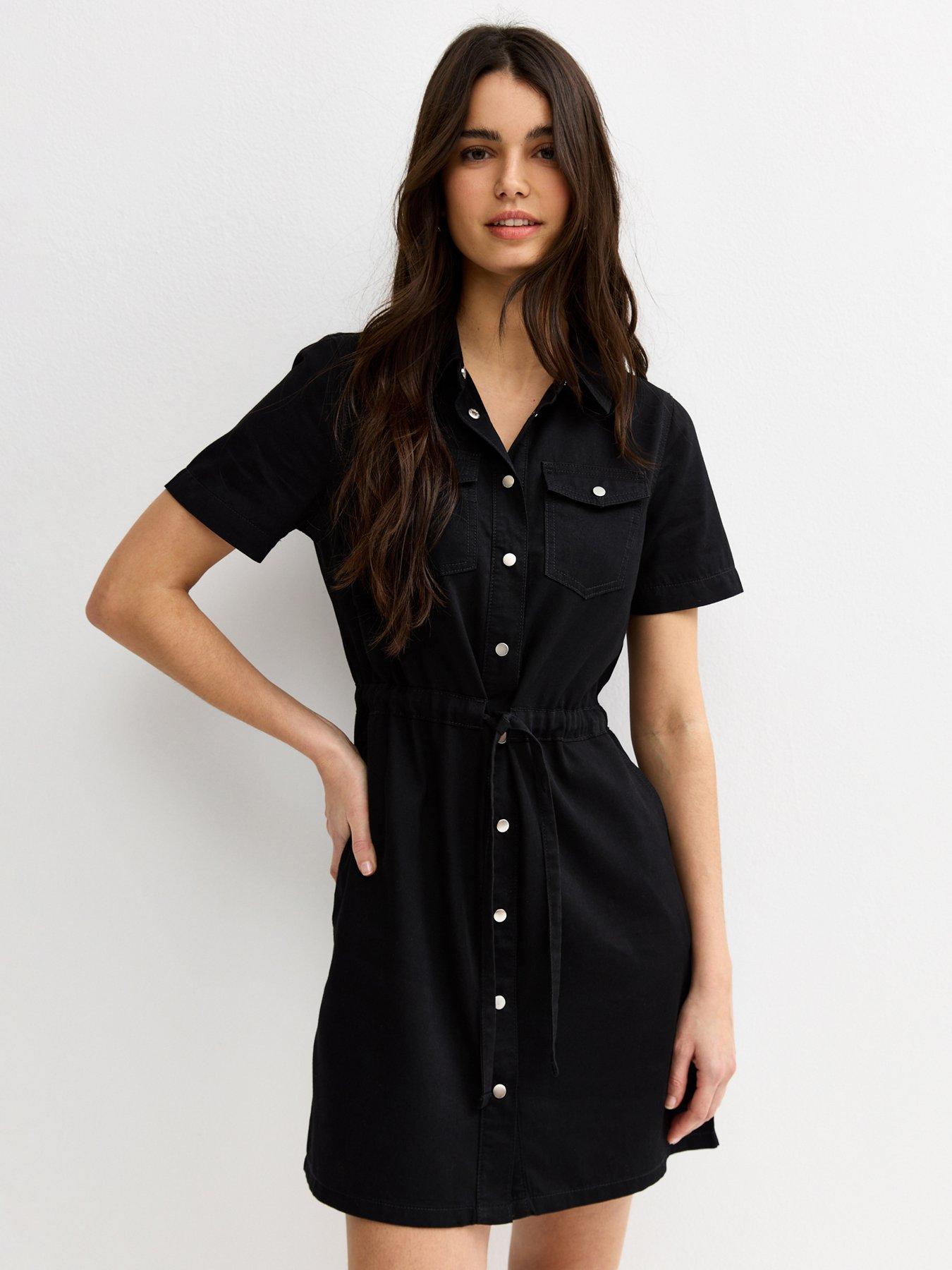Dresses | Mini (Short) | Denim Dresses | Casual | Short Sleeve | Women