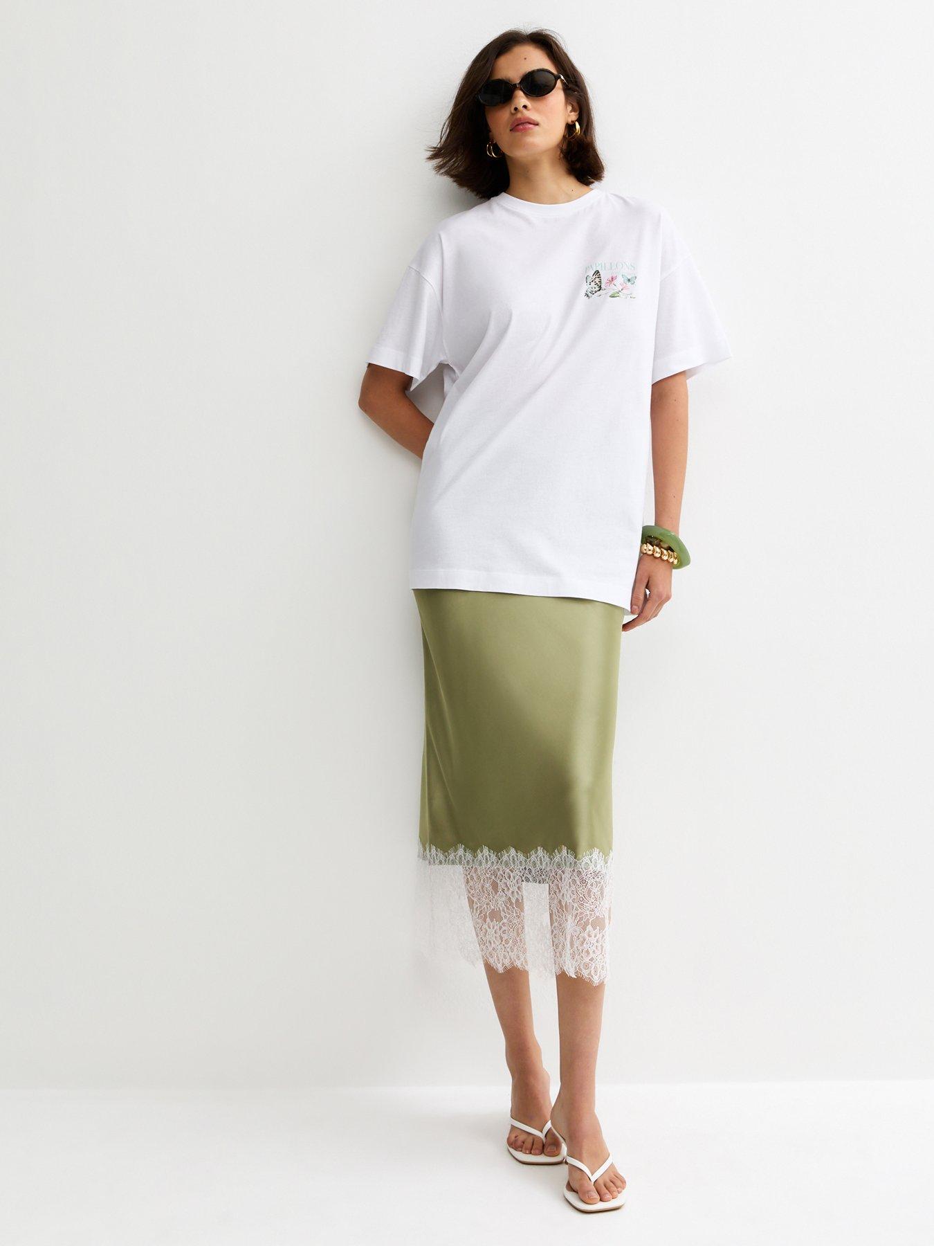 new-look-deep-lace-trim-midi-skirt-light-greenoutfit