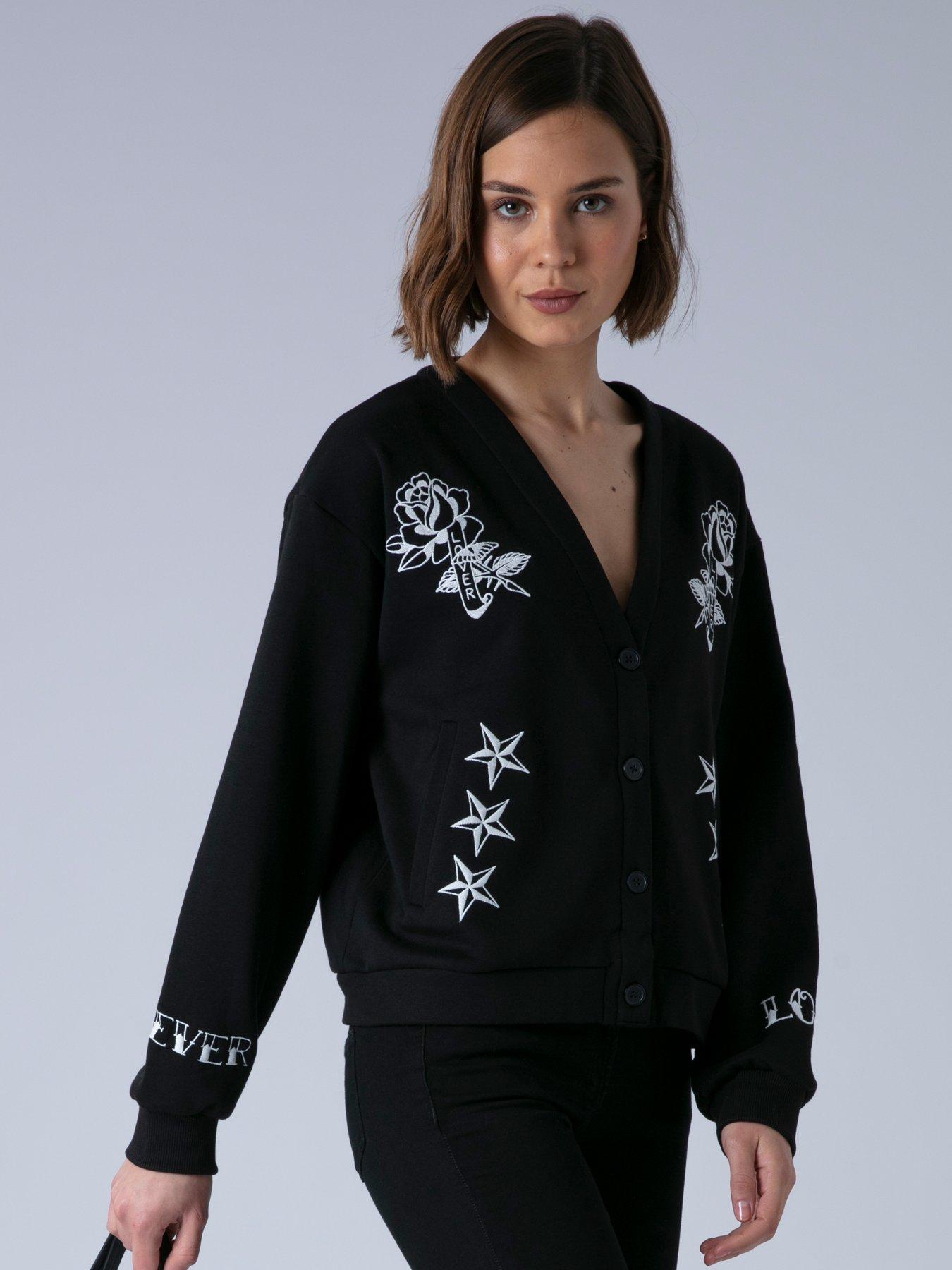 religion-love-button-thru-sweatshirt-cardiganoutfit